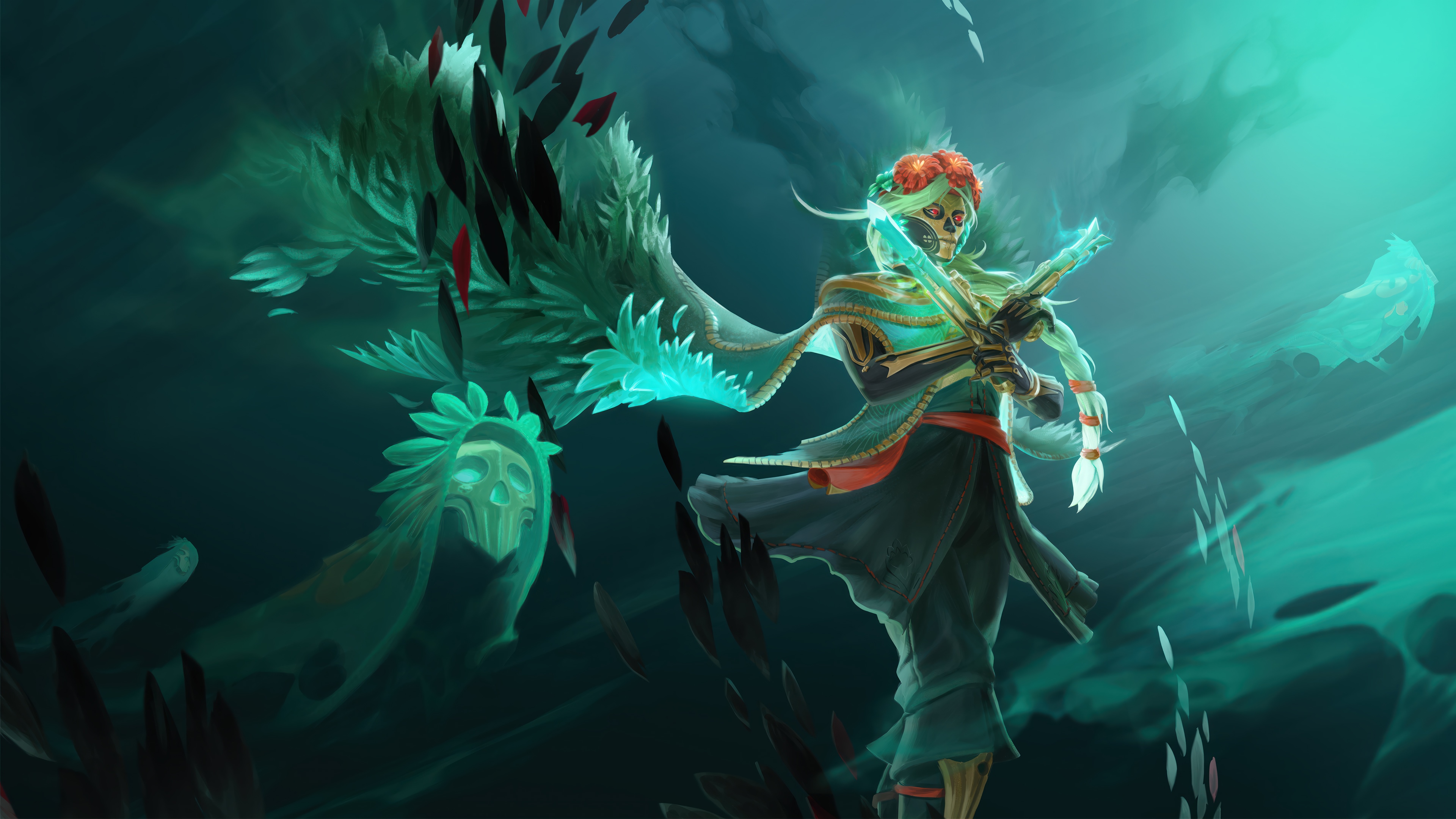 Muerta from Dota 2 in 4K HD Wallpaper
