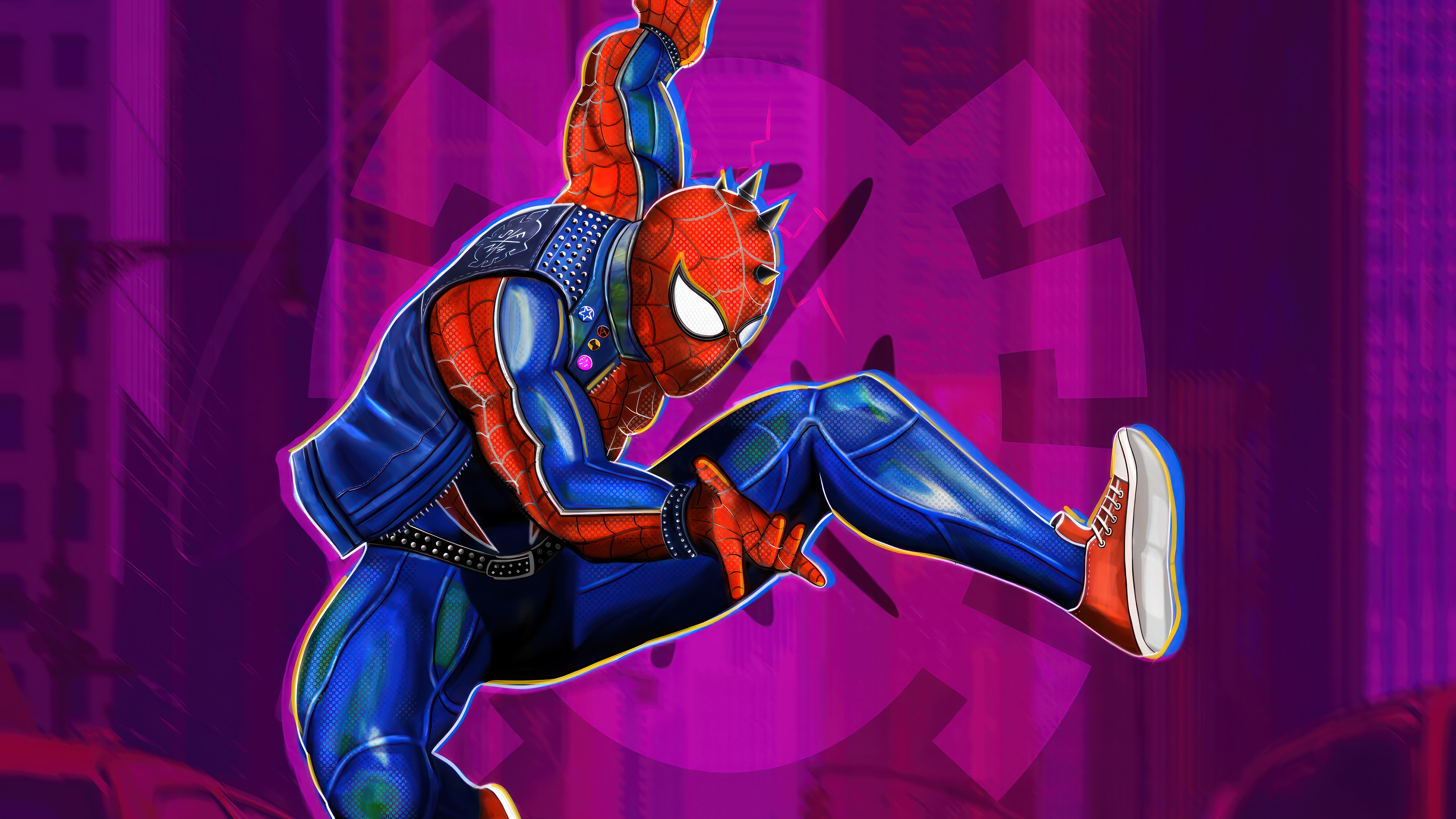 Spider-Punk from Spider-Man: Across the Spider-Verse 4K HD Wallpaper