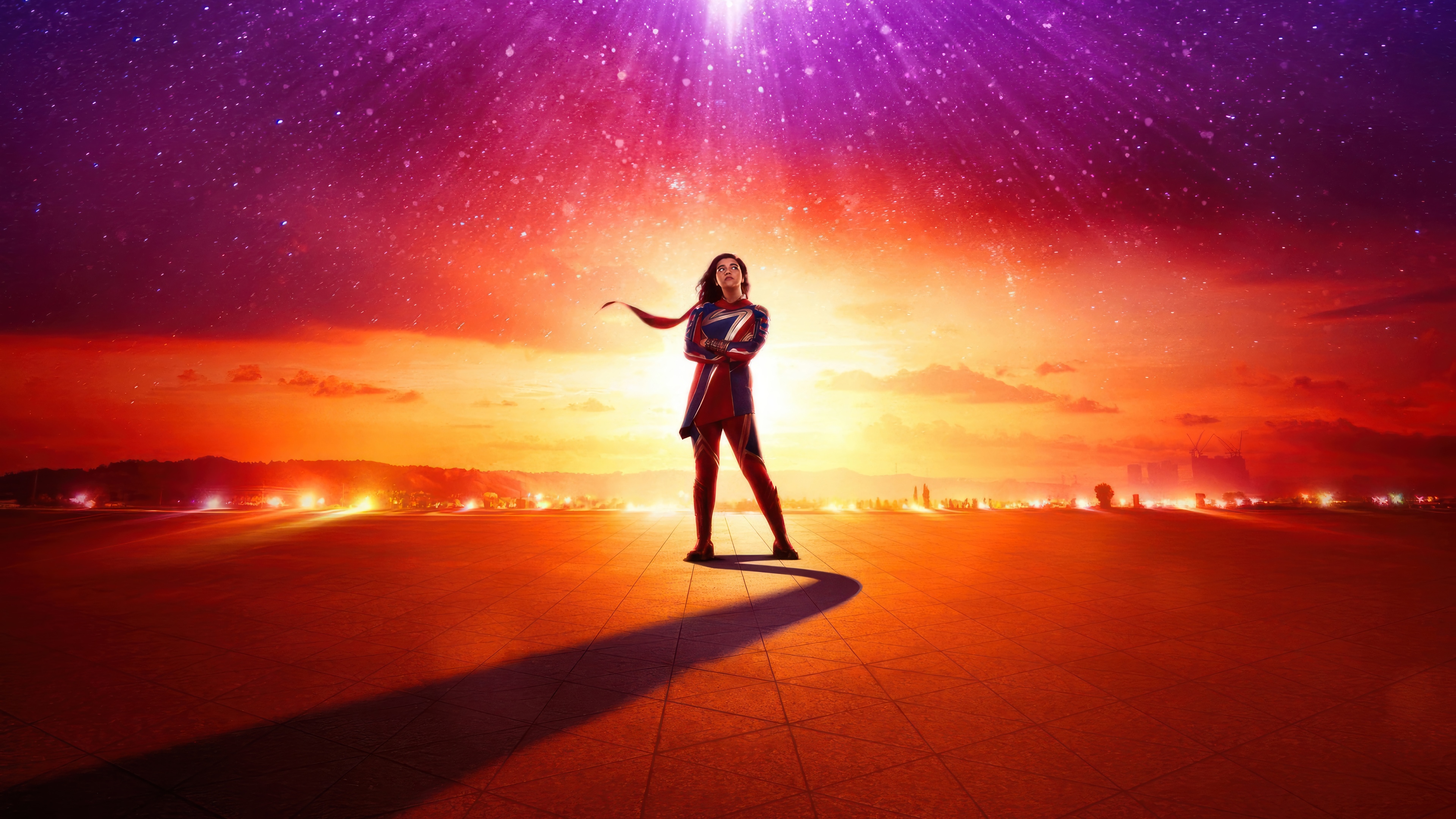Kamala Khan in a cosmic landscape HD Wallpaper