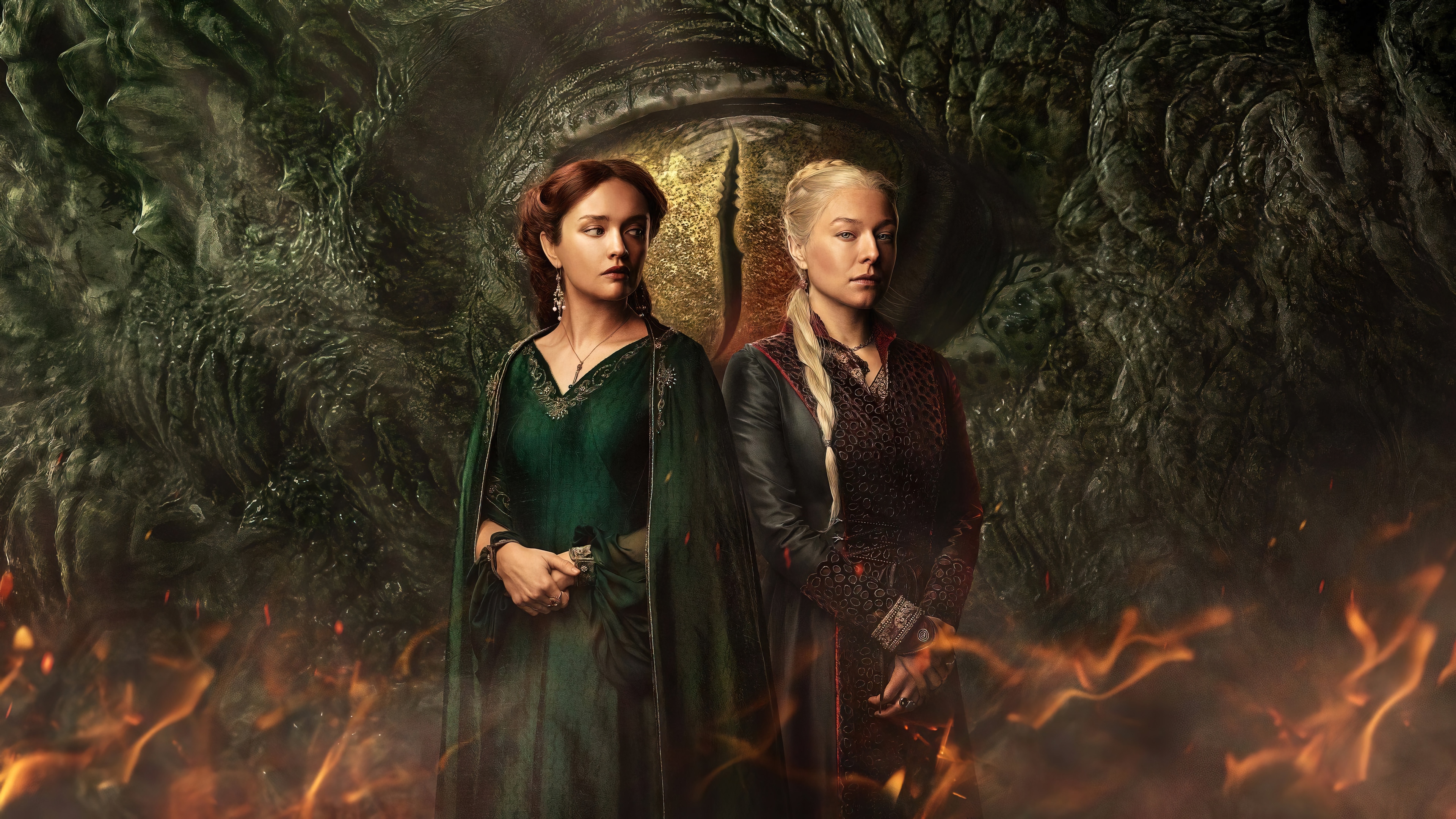 House of the Dragon: Alicent Hightower and Rhaenyra Targaryen 4K HD Wallpaper