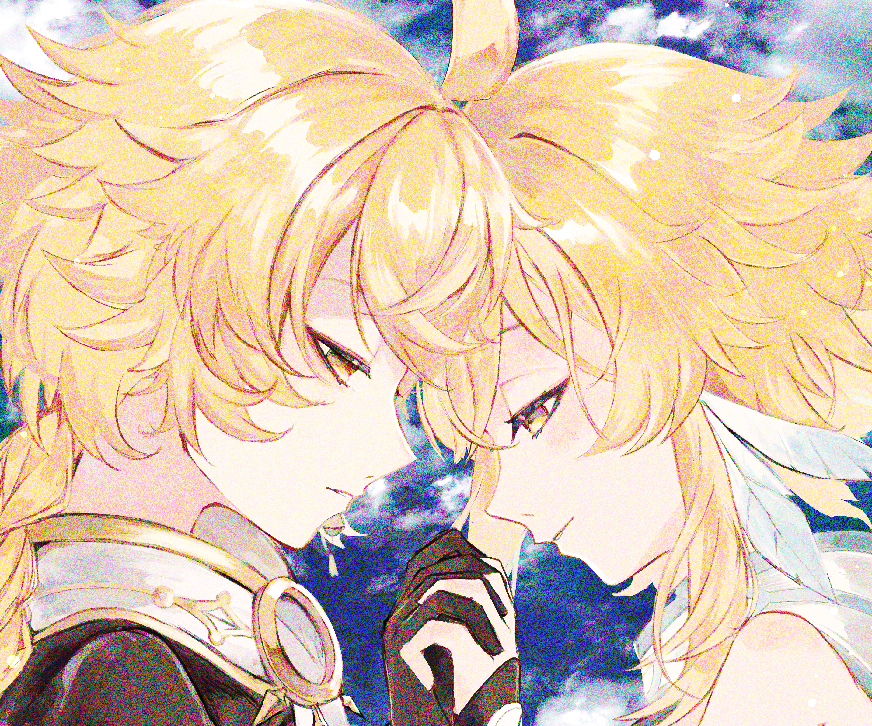 Aether and Lumine from Genshin Impact HD Wallpaper