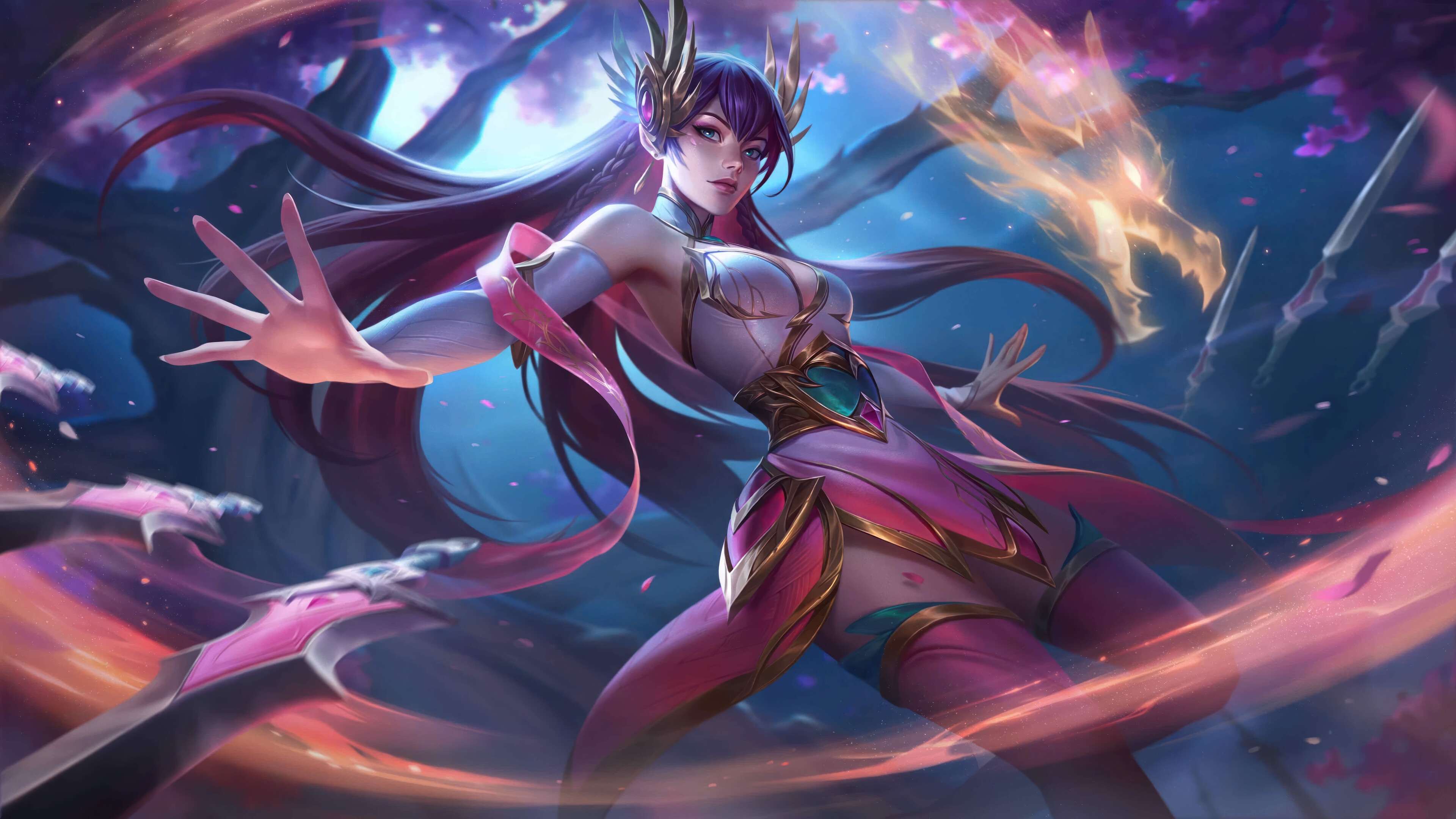 Irelia from League of Legends 4K Splash Art HD Wallpaper
