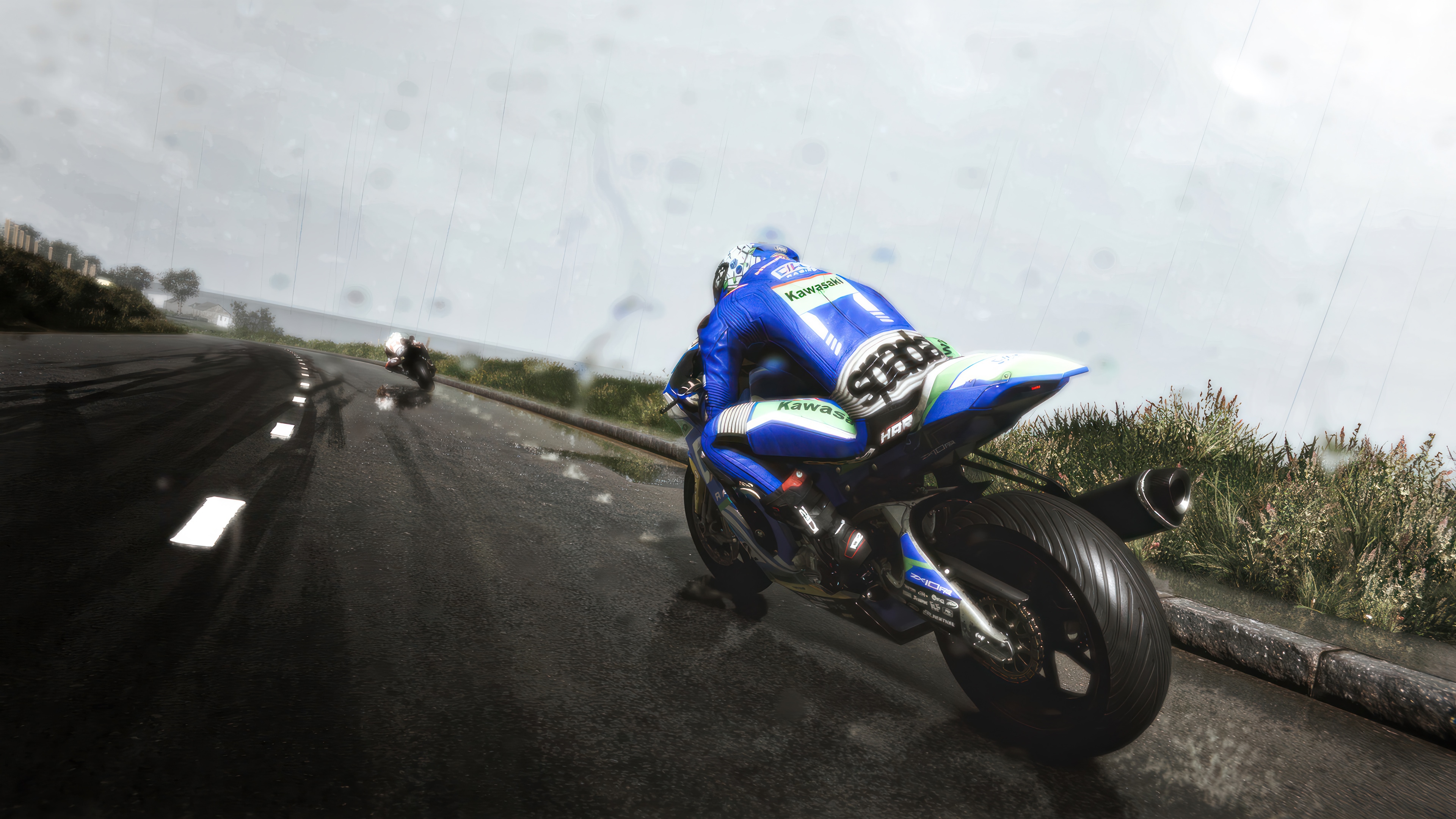 Motorcycle racing in TT Isle of Man: Ride on the Edge 3 HD Wallpaper
