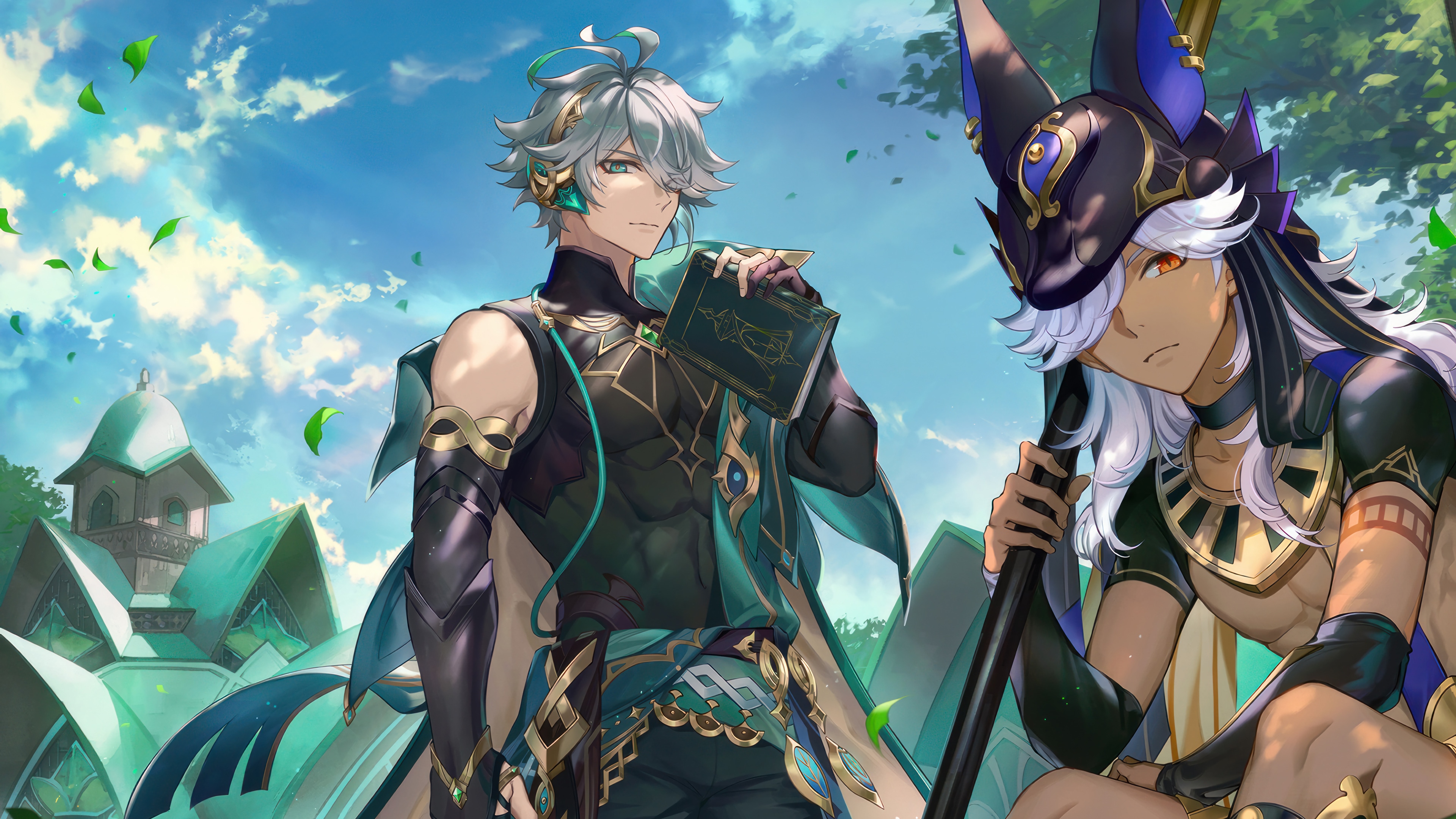 Genshin Impact Alhaitham and Cyno 4K HD Wallpaper