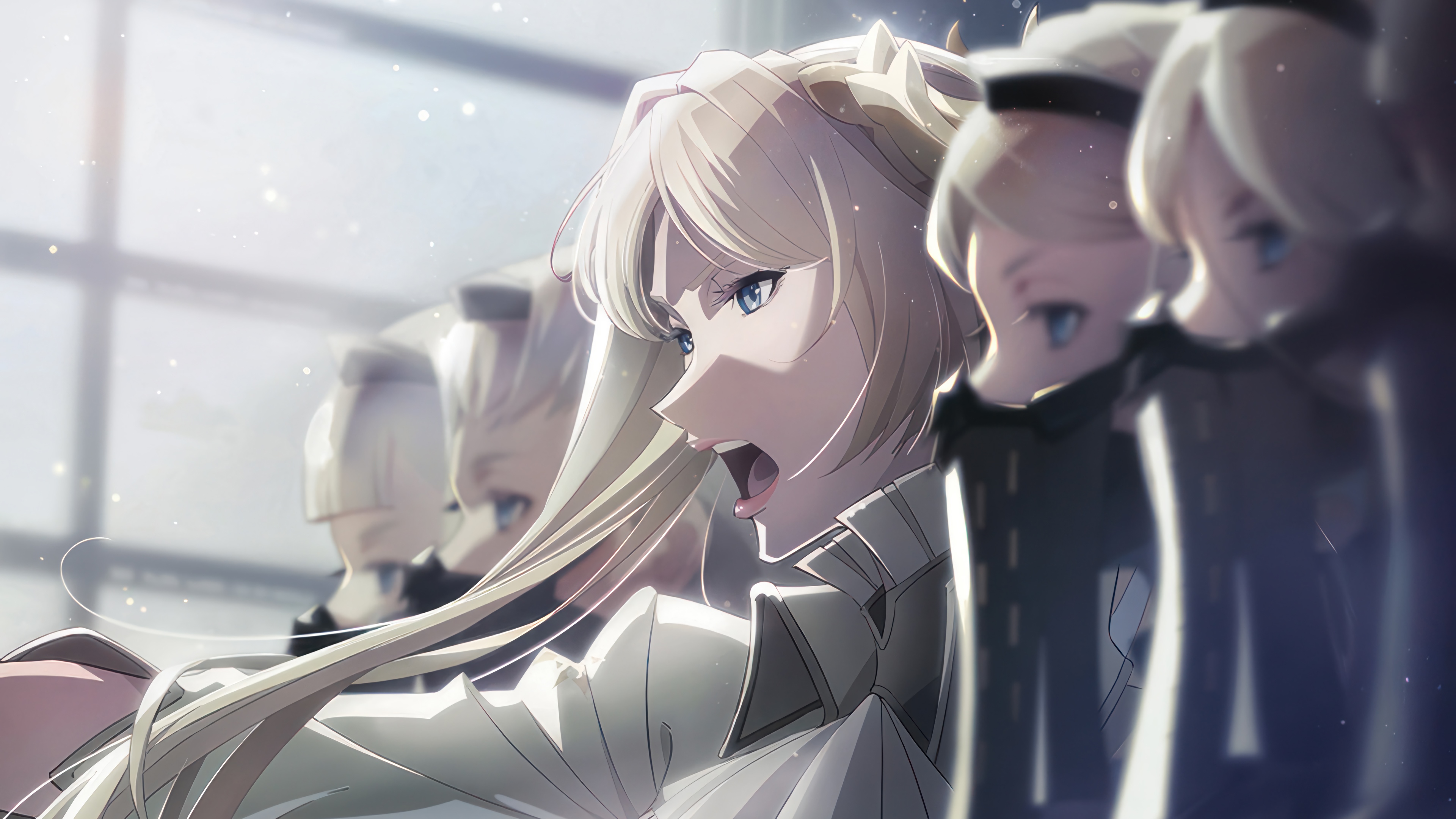 NieR:Automata Ver1.1a anime characters in formation HD Wallpaper