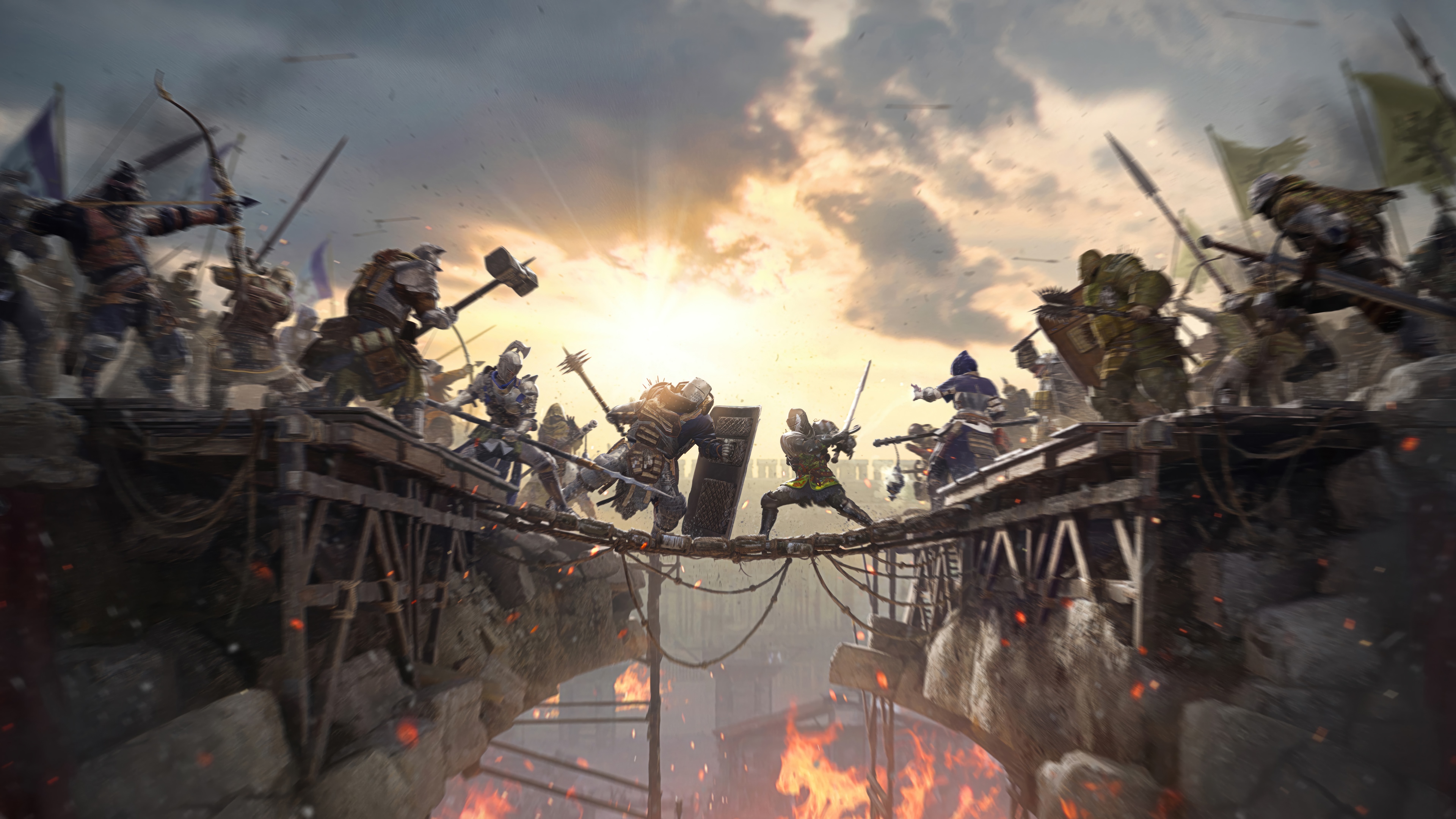 Warhaven Game: Battle on a Bridge HD Wallpaper