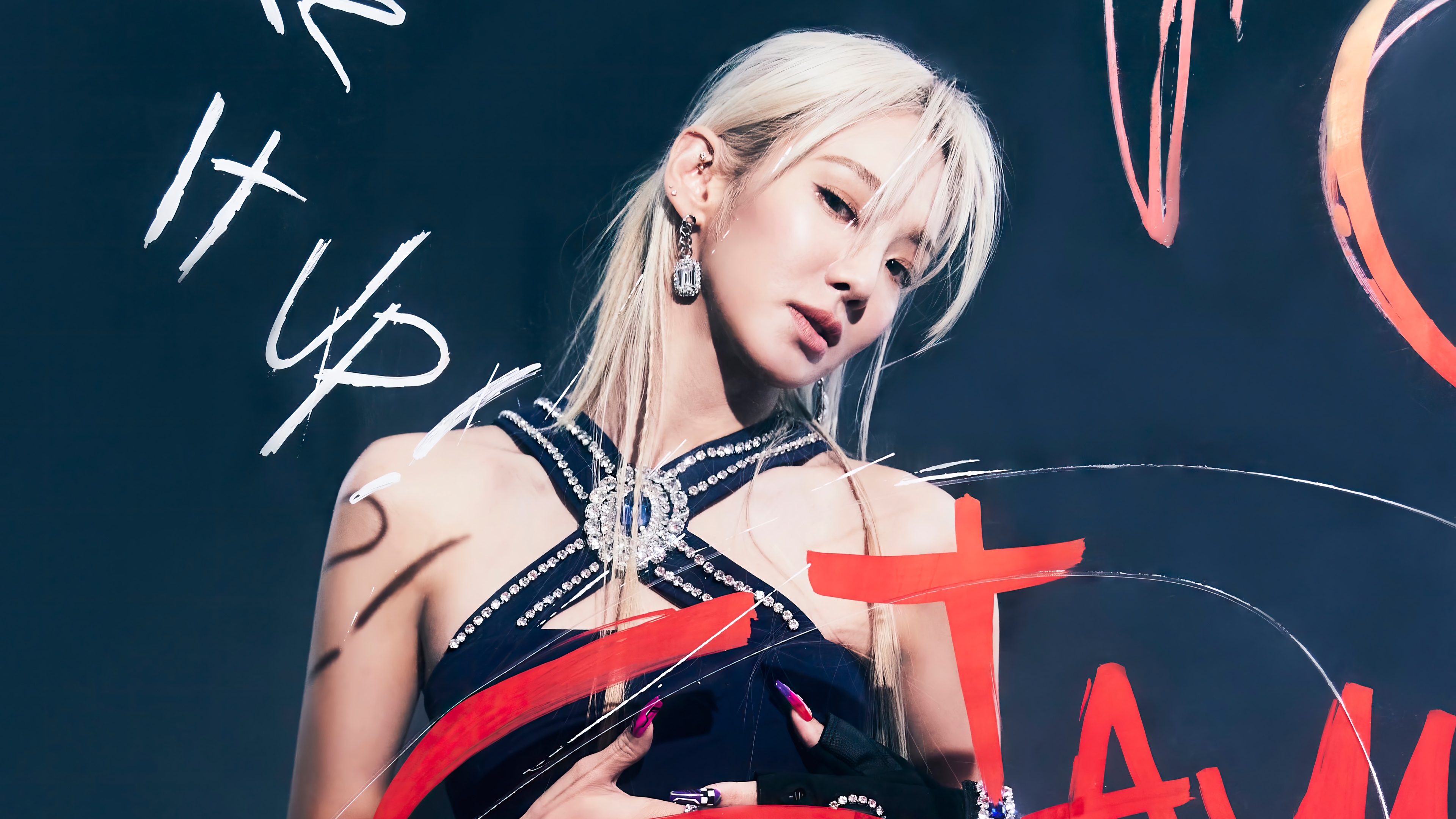 Hyoyeon from GOT The Beat - Stamp On It 4K HD Wallpaper