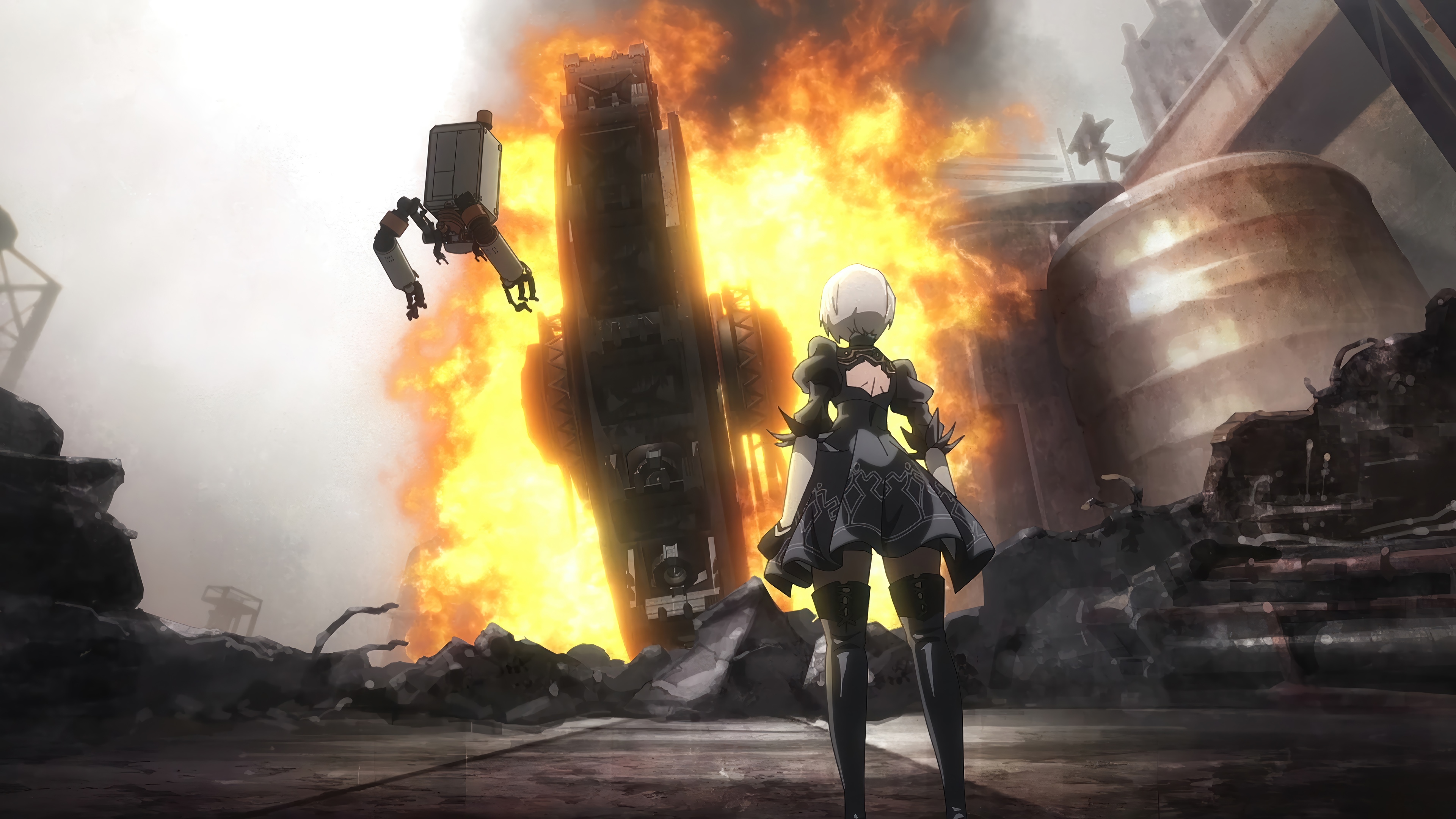 NieR:Automata Ver1.1a Anime 4K HD Wallpaper