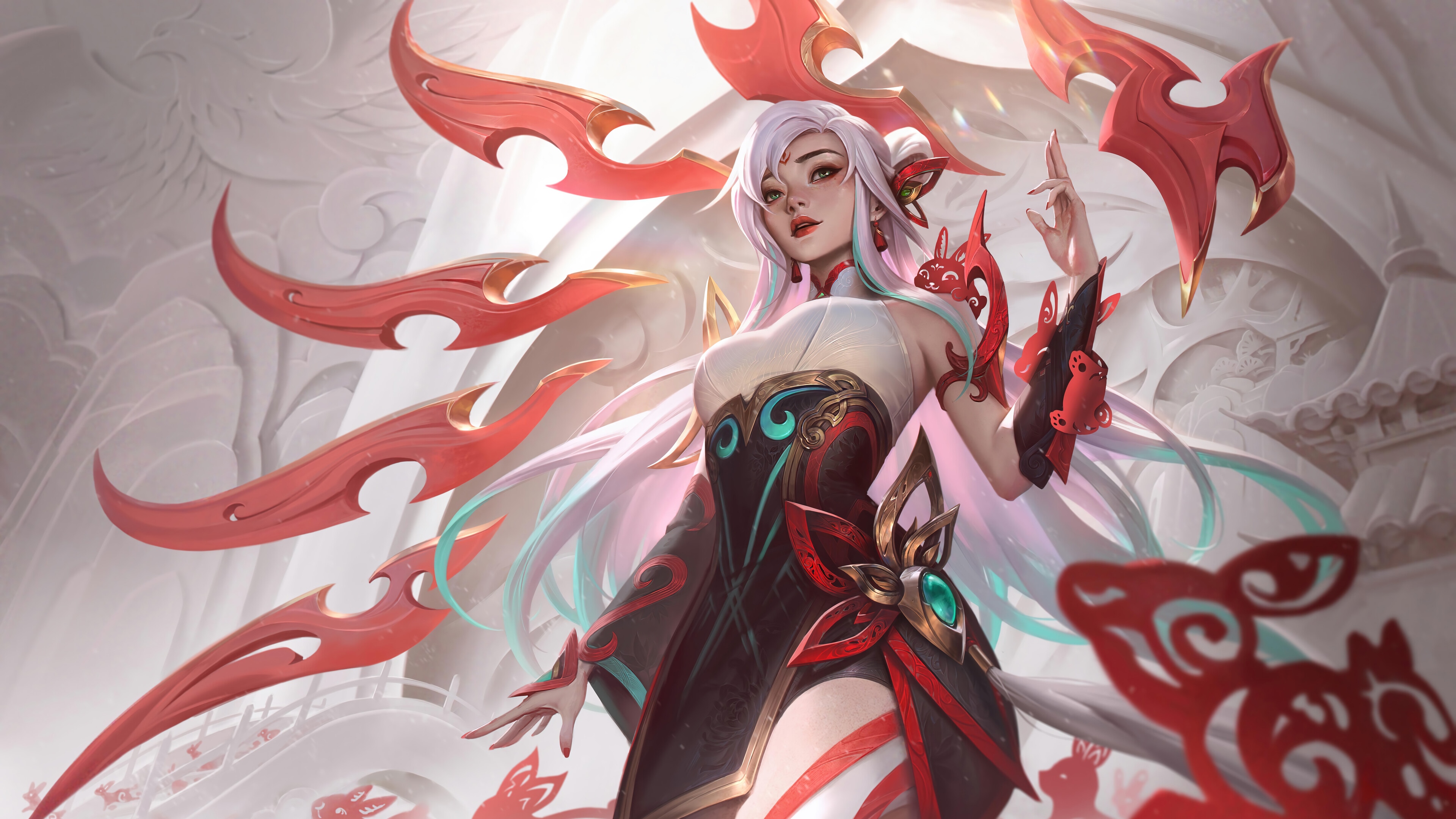Mythmaker Irelia Splash Art 4K HD Wallpaper