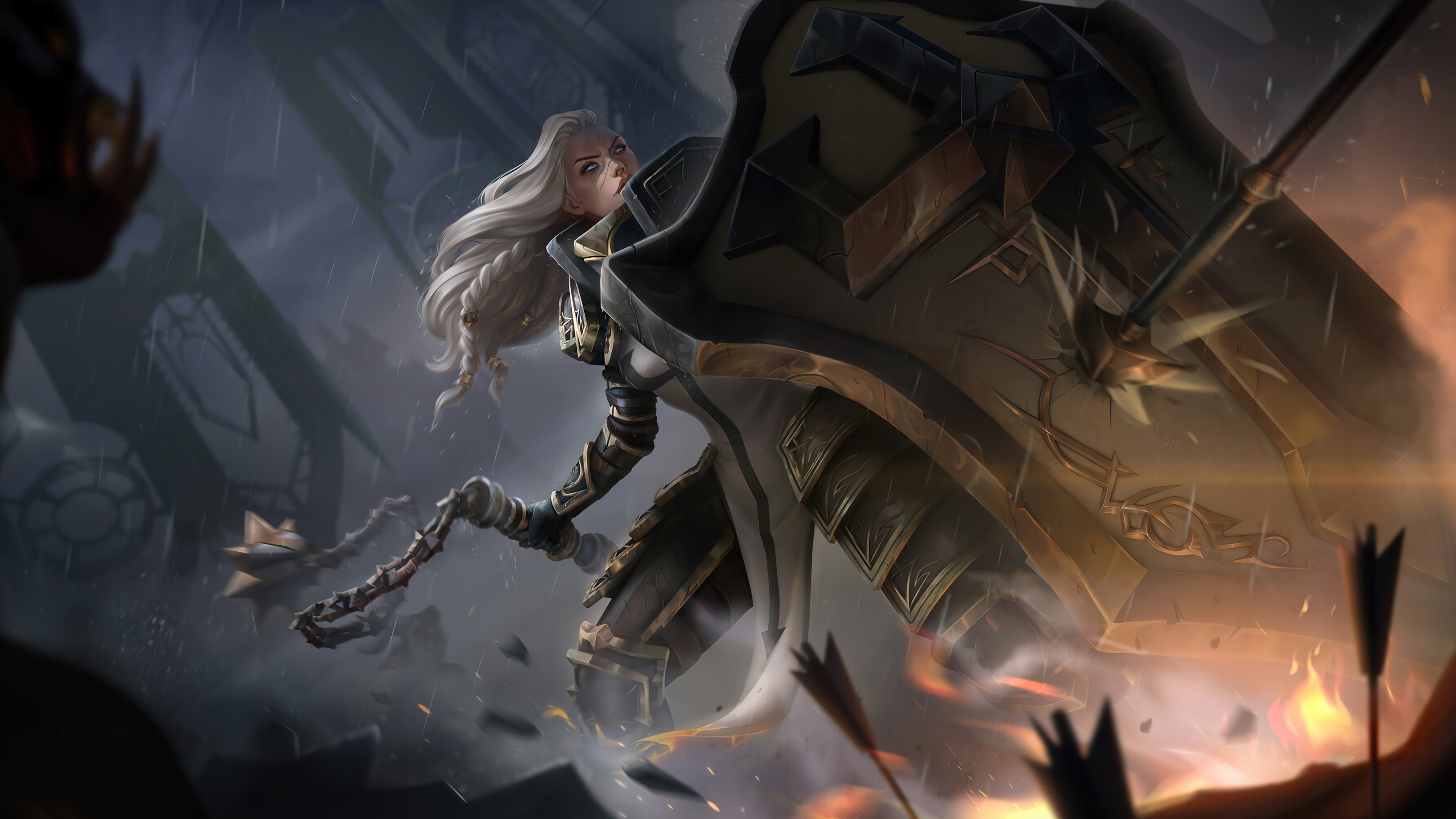 Diablo Crusader in Battle 4K HD Wallpaper