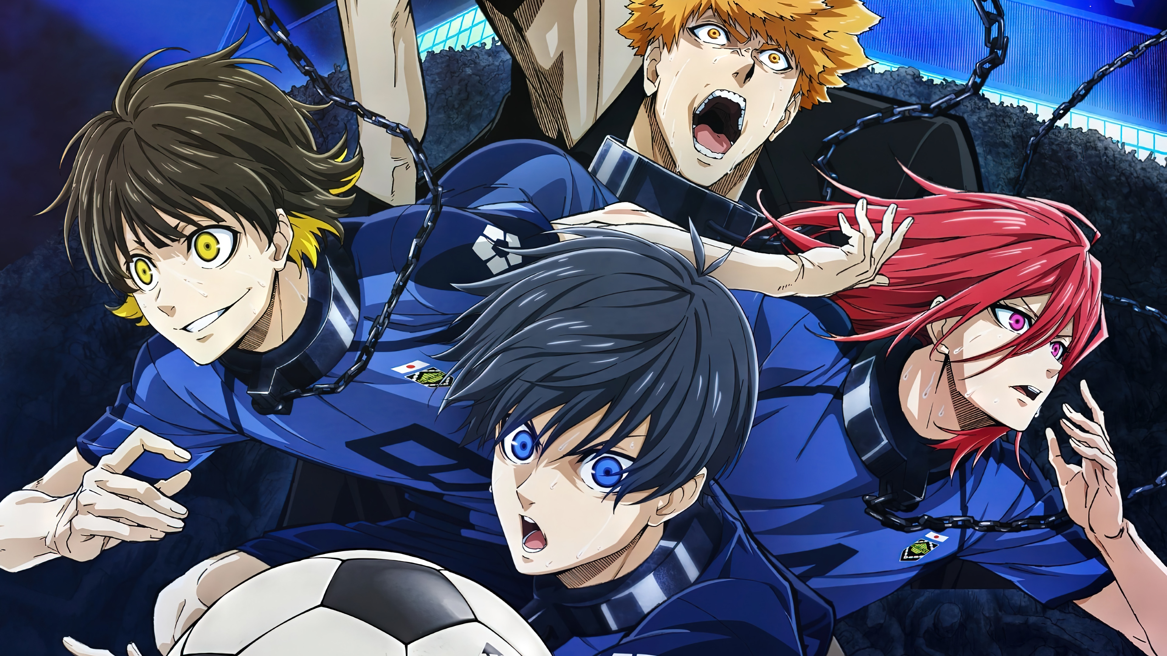 Blue Lock: Yoichi Isagi, Meguru Bachira, Hyoma Chigiri HD Wallpaper
