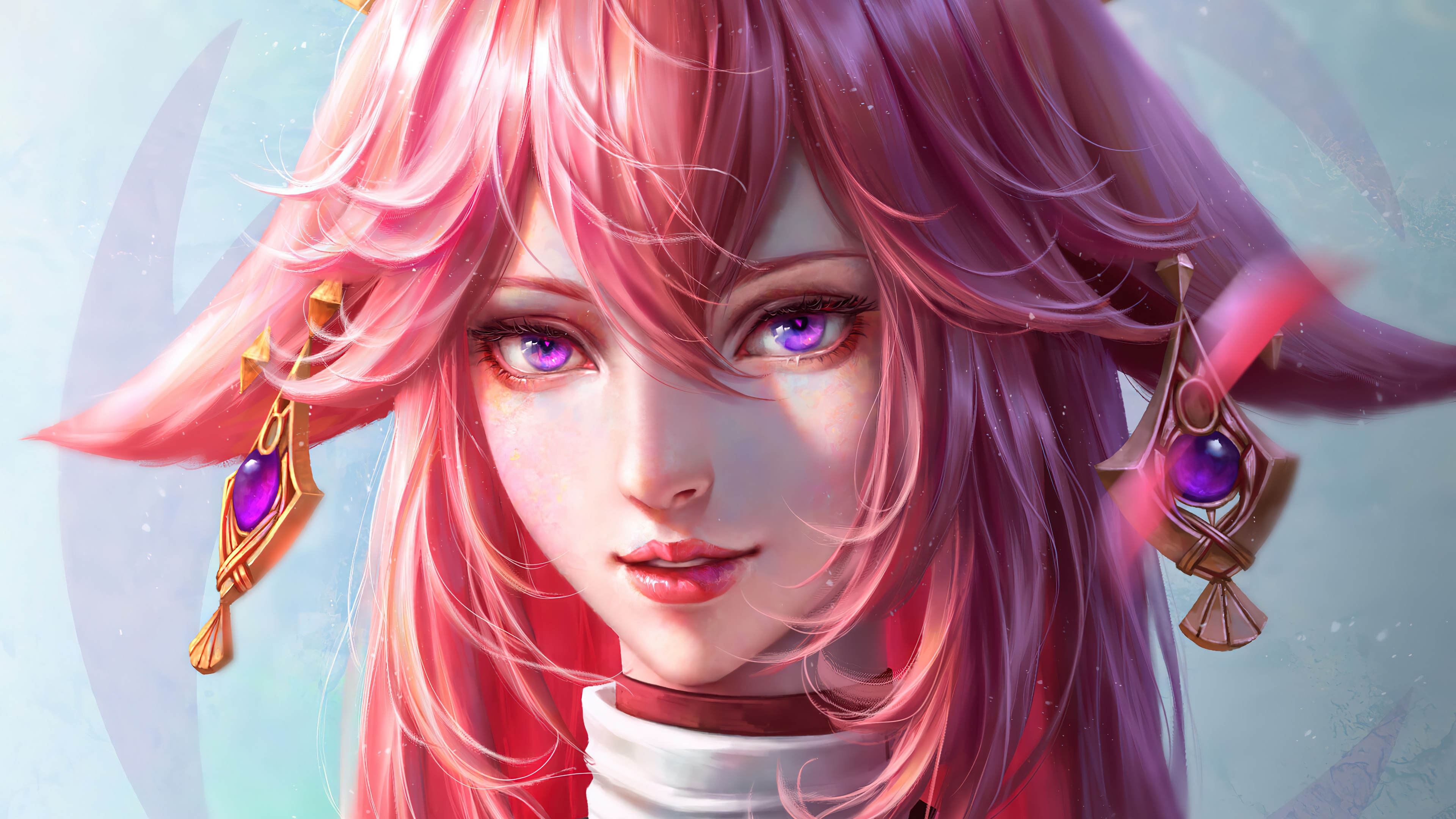 Yae Miko from Genshin Impact 4K HD Wallpaper