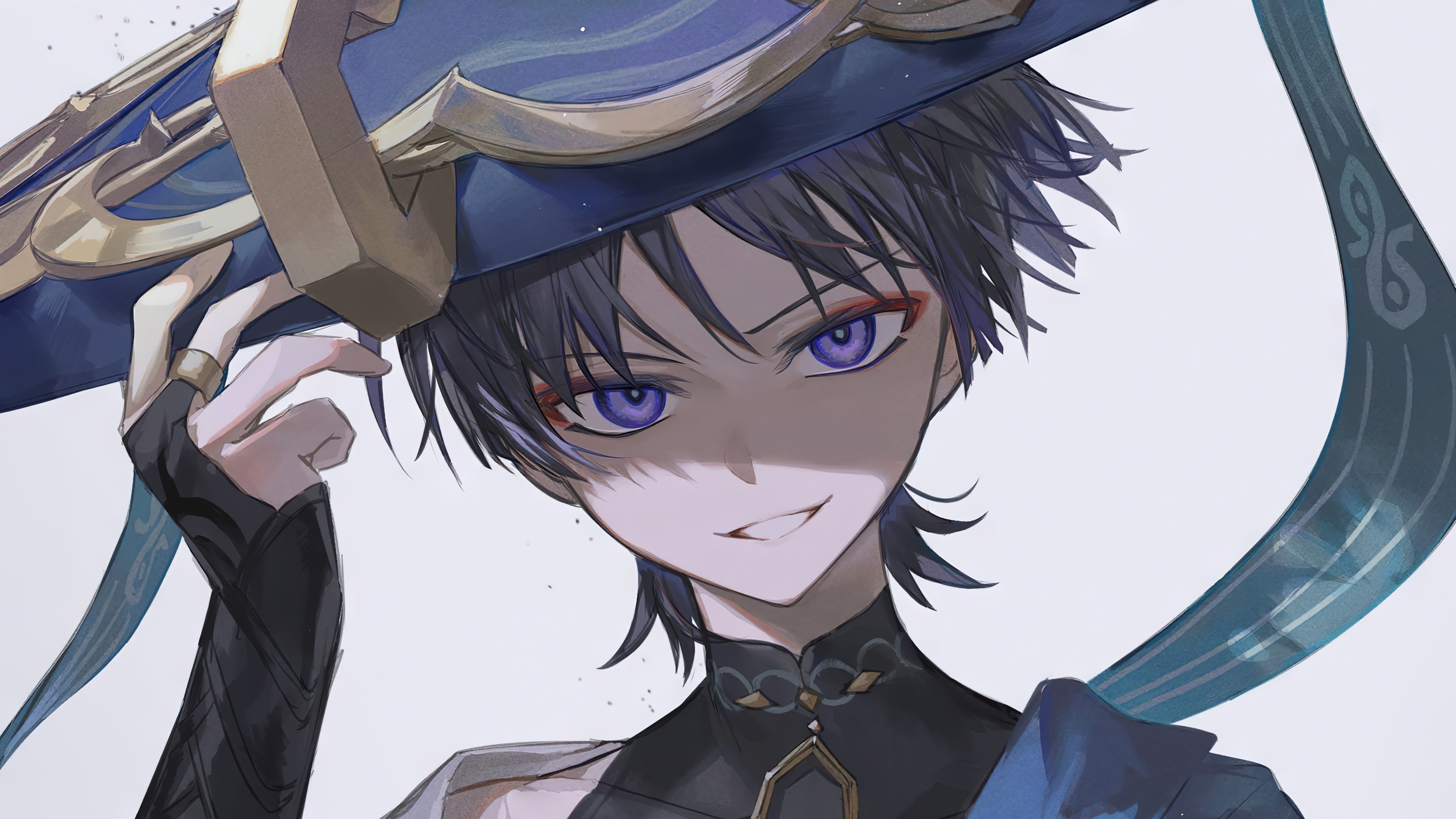 Scaramouche from Genshin Impact in 4K HD Wallpaper
