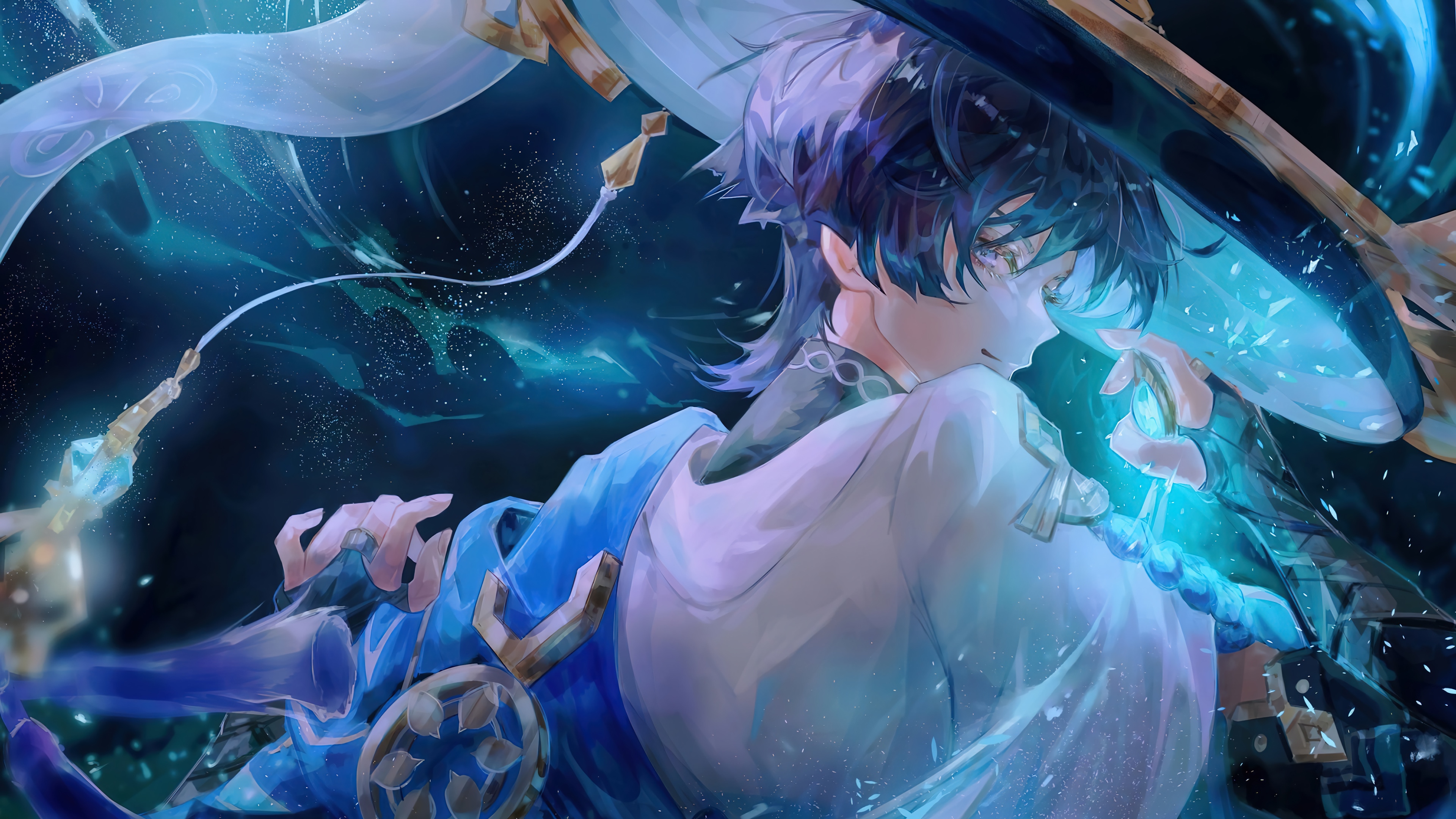 Scaramouche from Genshin Impact in 4K HD Wallpaper