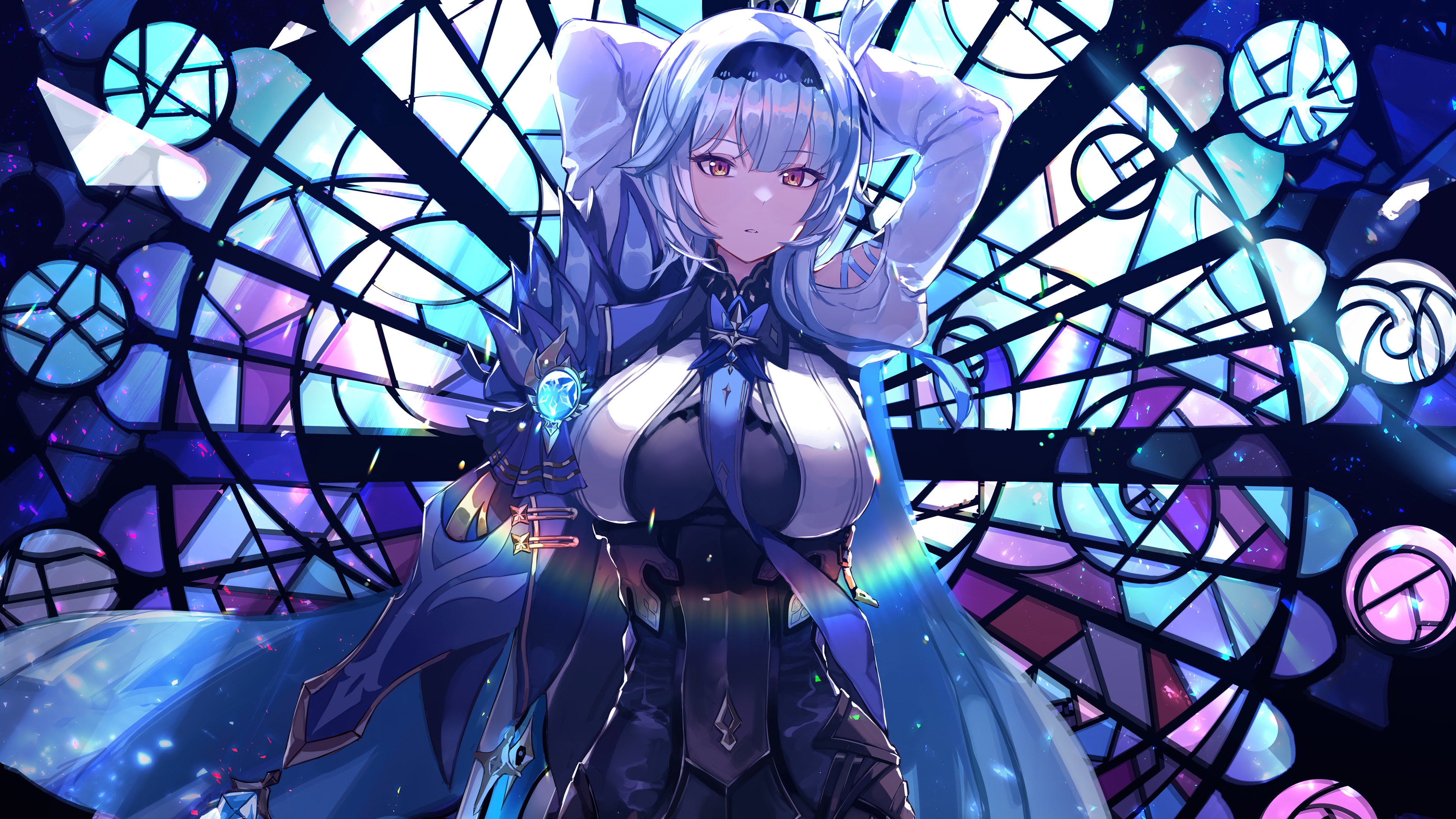Eula from Genshin Impact 4K HD Wallpaper