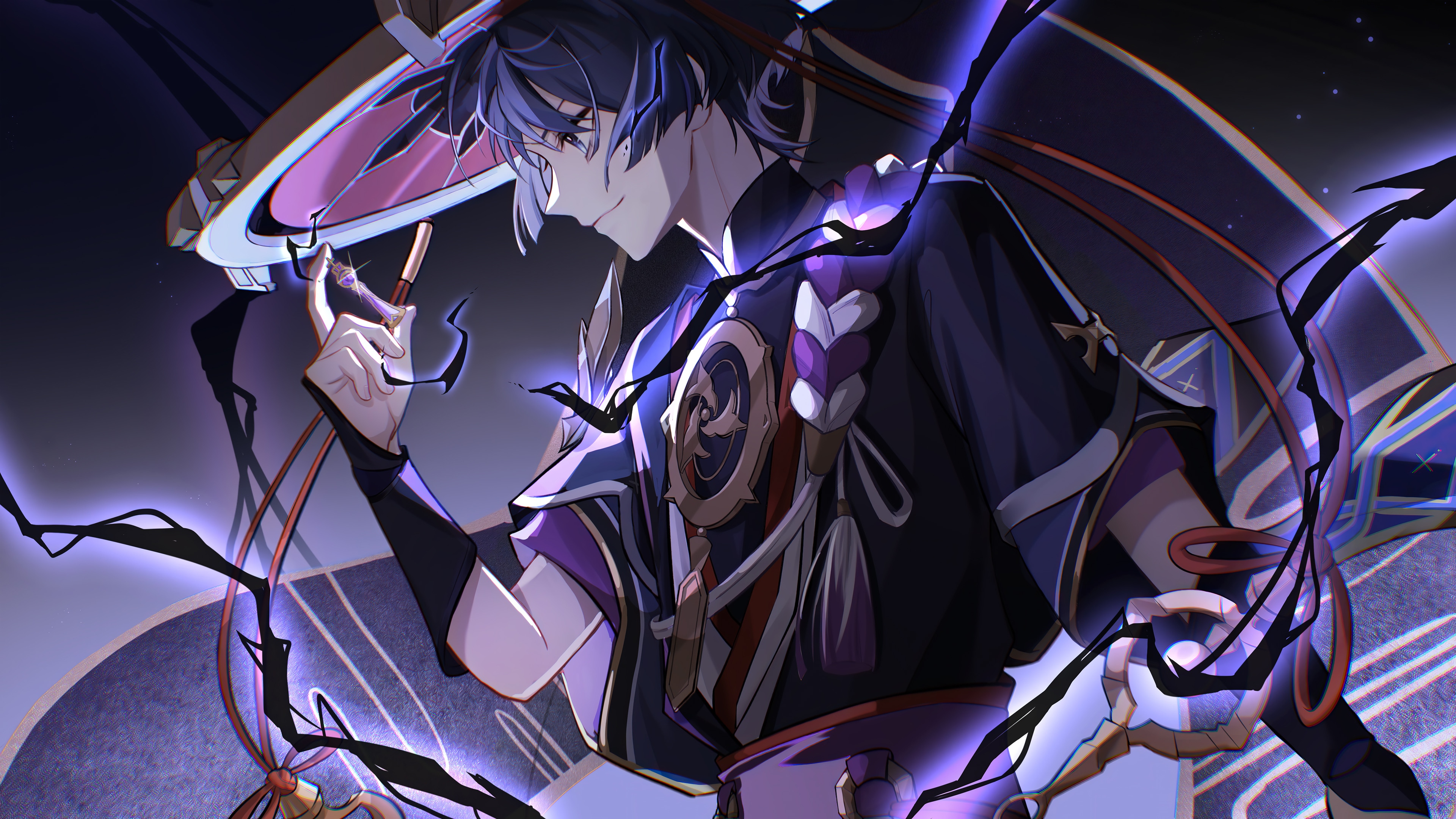 Scaramouche from Genshin Impact HD Wallpaper