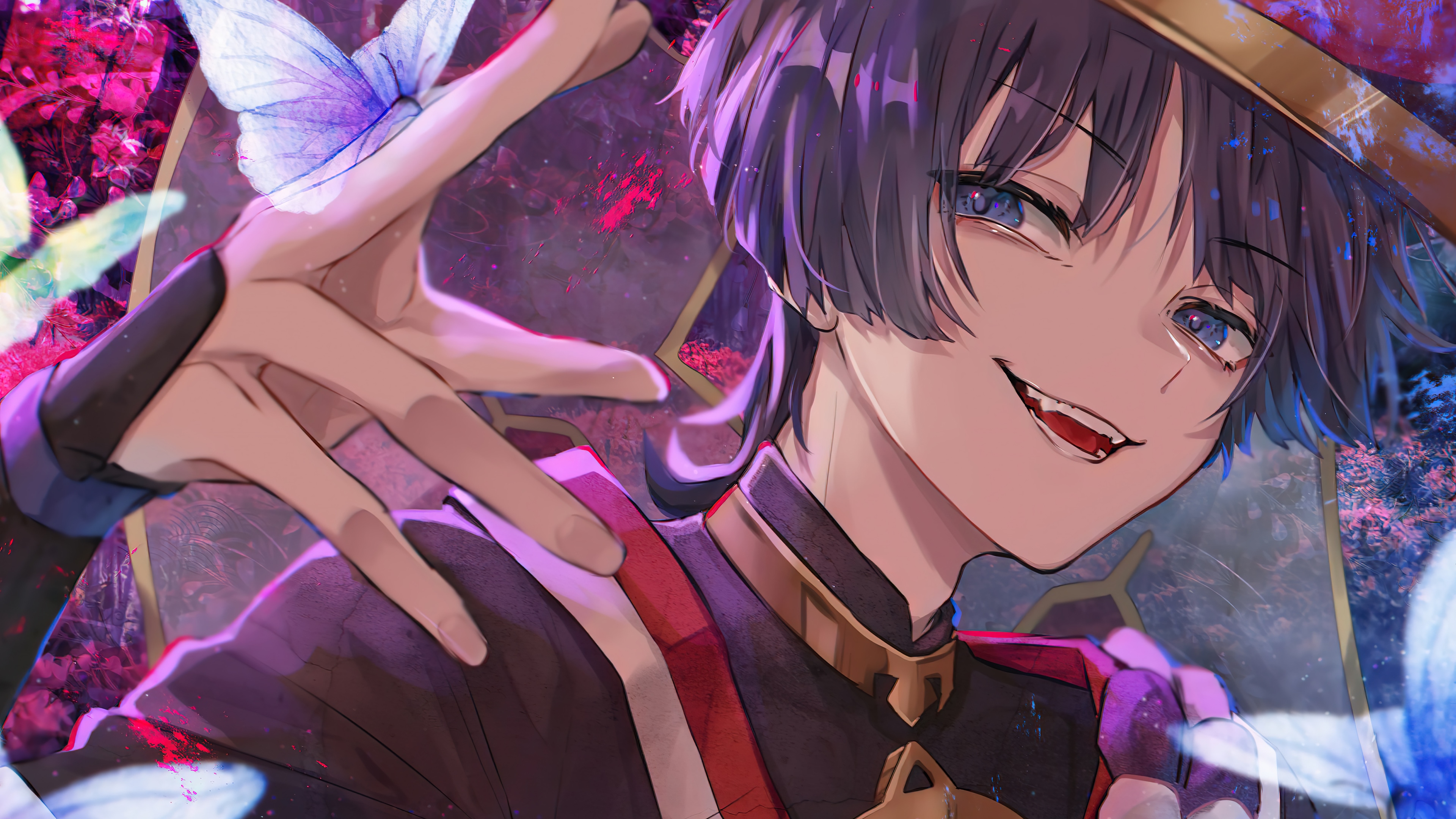 Genshin Impact: Wanderer (Scaramouche) with Butterflies HD Wallpaper