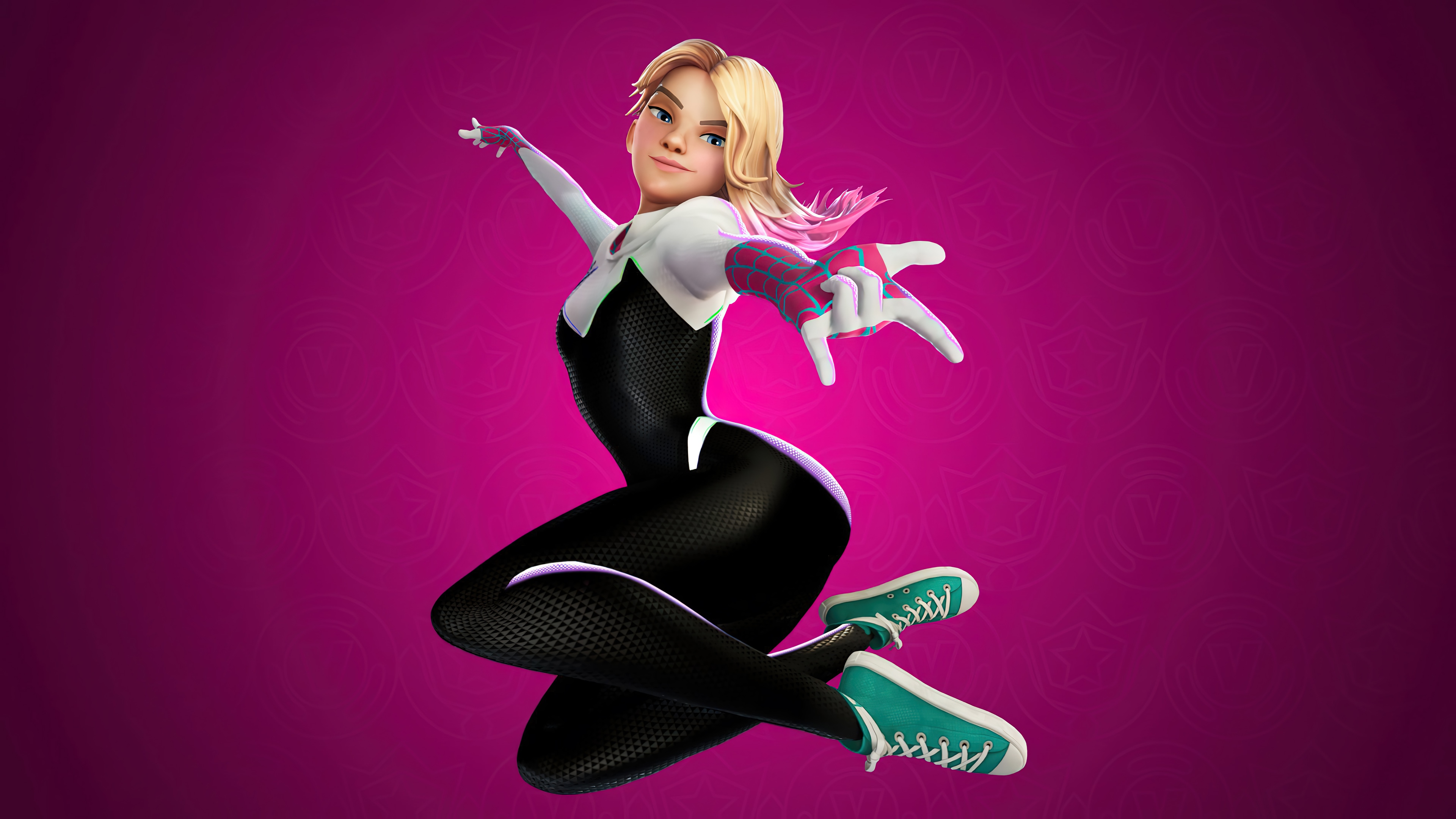 Spider-Gwen in Fortnite 4K HD Wallpaper