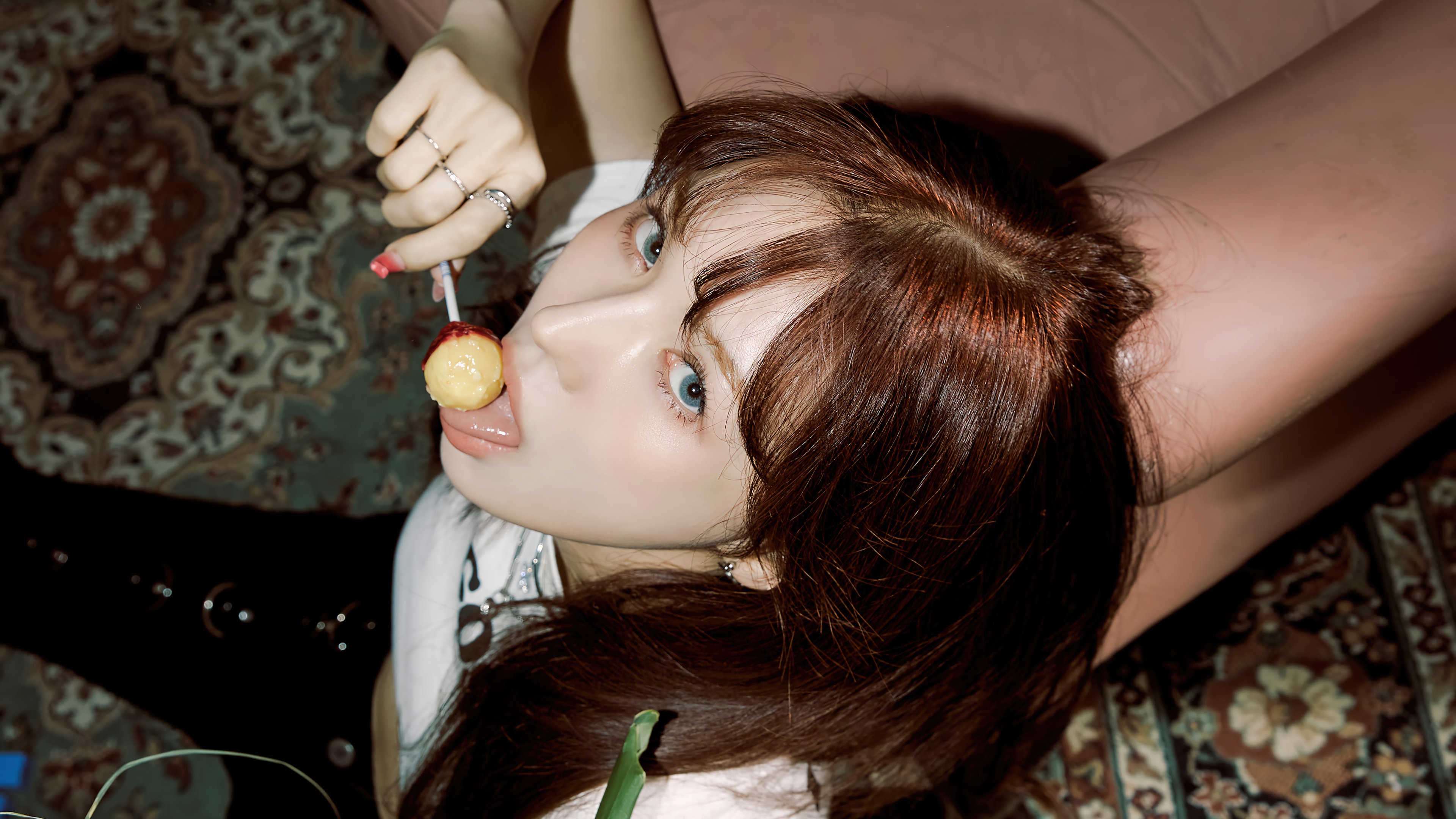 Wendy from Red Velvet with a lollipop HD Wallpaper