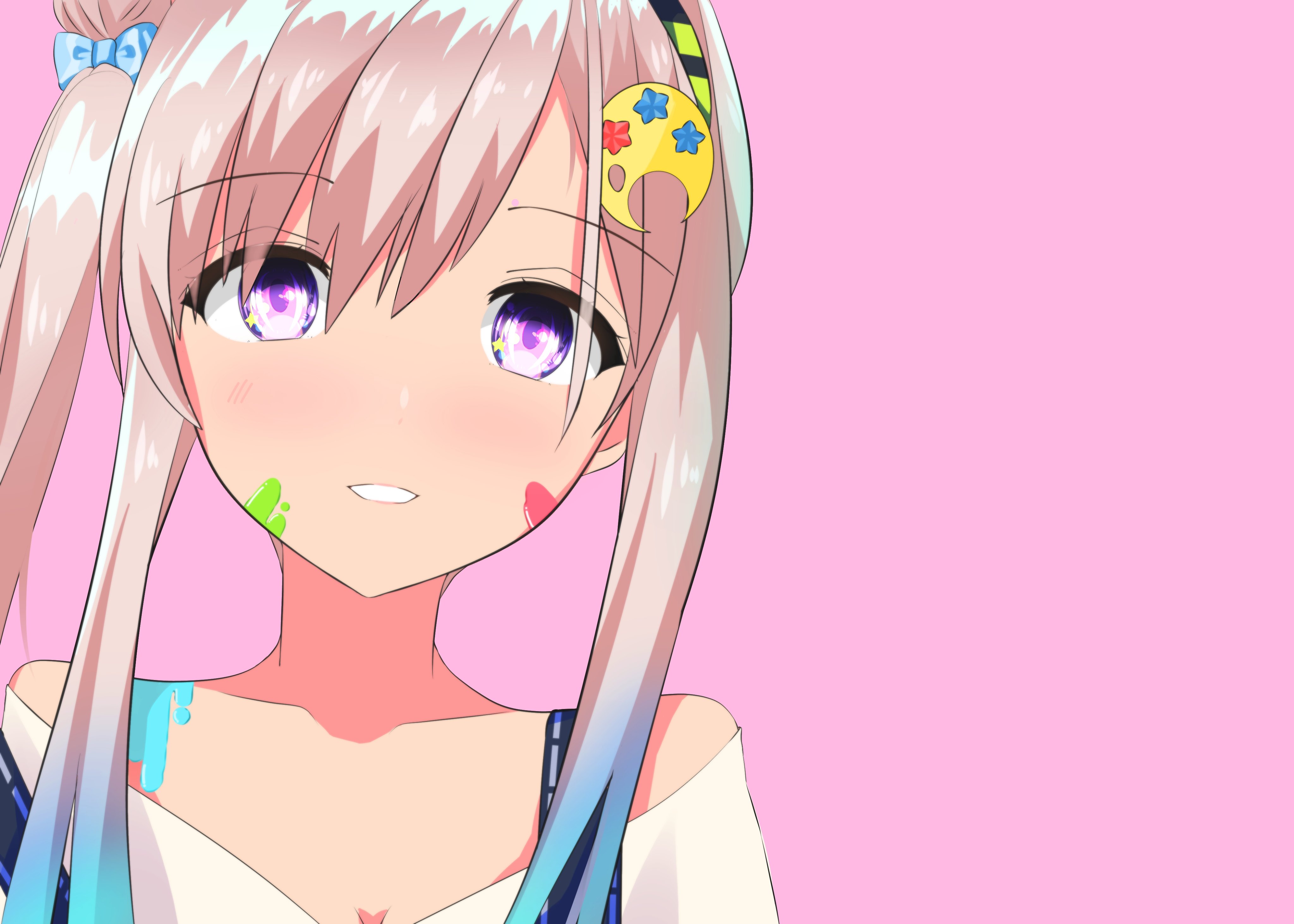 Airani Iofifteen with paint splatters HD Wallpaper