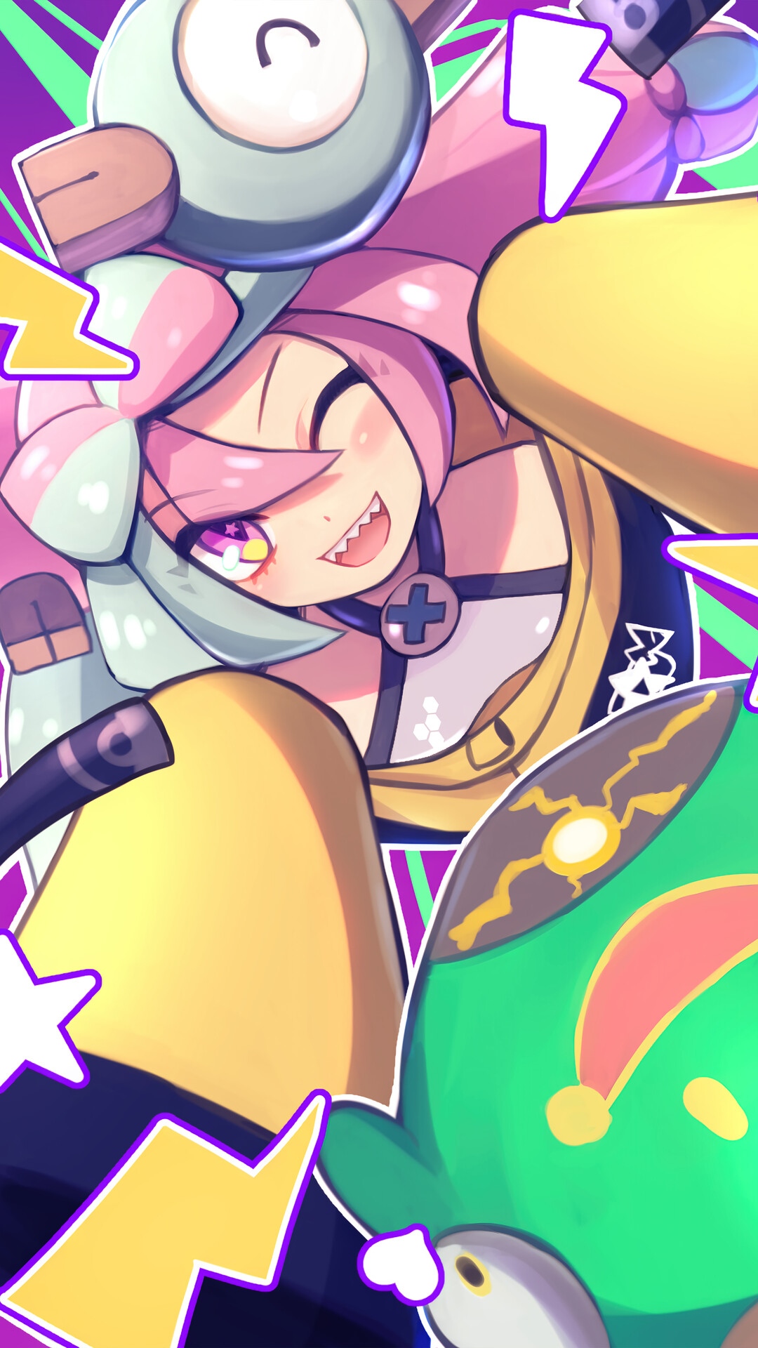 Iono and Bellibolt from Pokemon Scarlet and Violet HD Phone Wallpaper