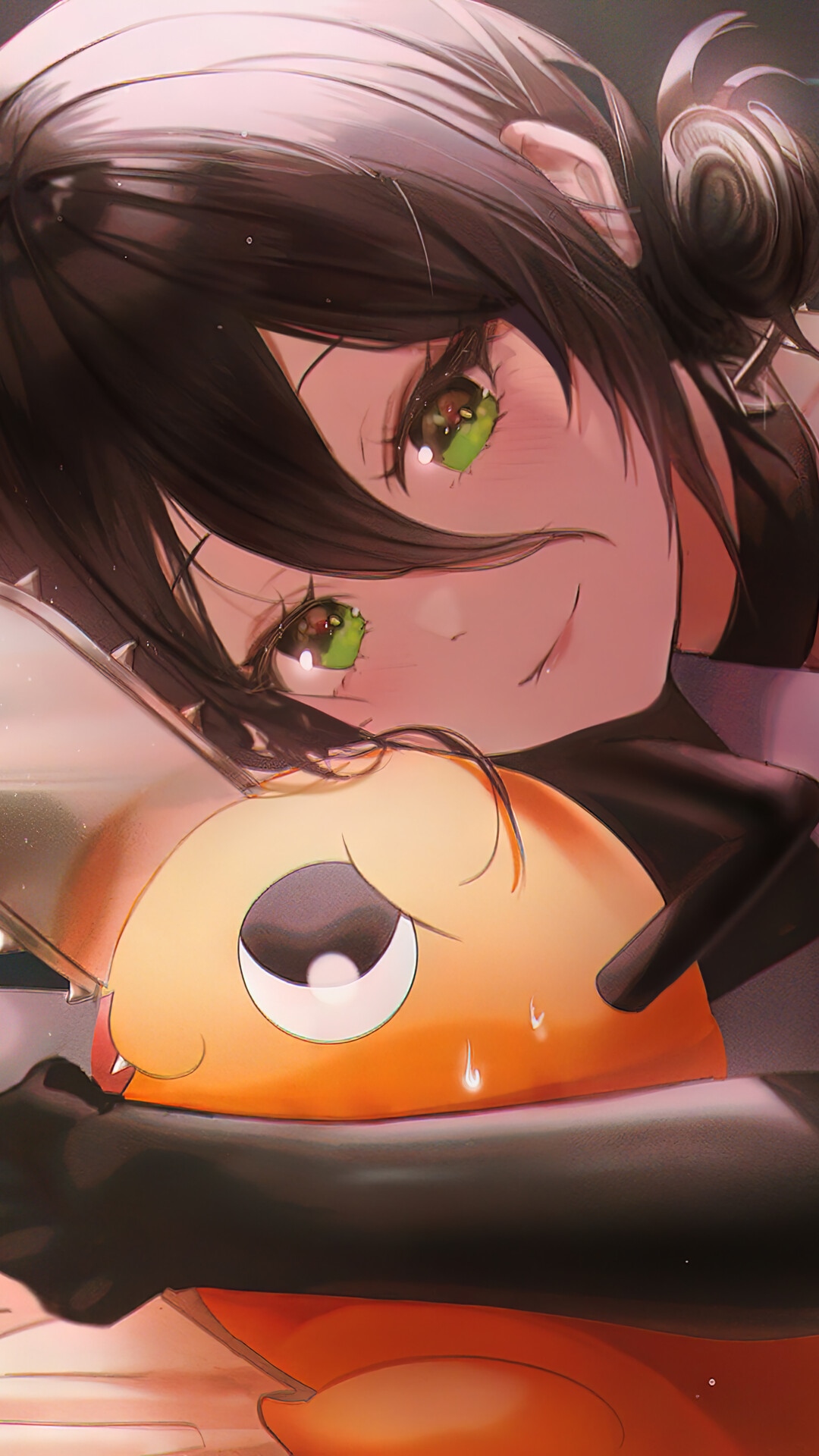 Reze and Pochita from Chainsaw Man HD Phone Wallpaper