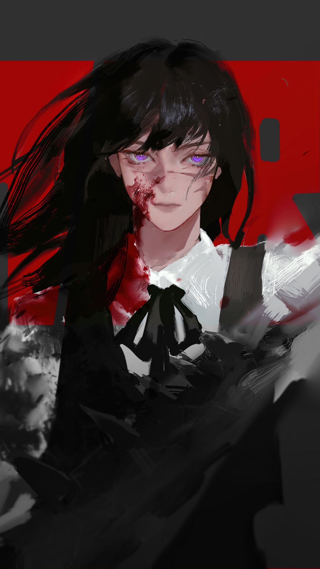 War Devil from Chainsaw Man with blood HD Phone Wallpaper