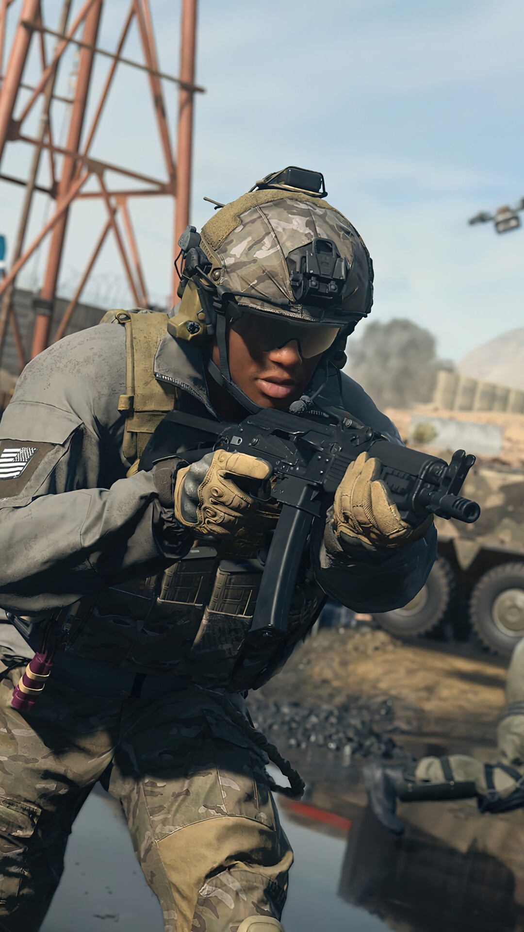 Soldier aiming a rifle in Call of Duty: Modern Warfare II HD Phone Wallpaper