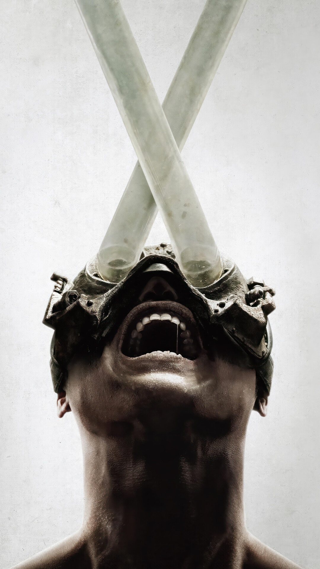 Saw X movie poster with mask and tubes HD Phone Wallpaper
