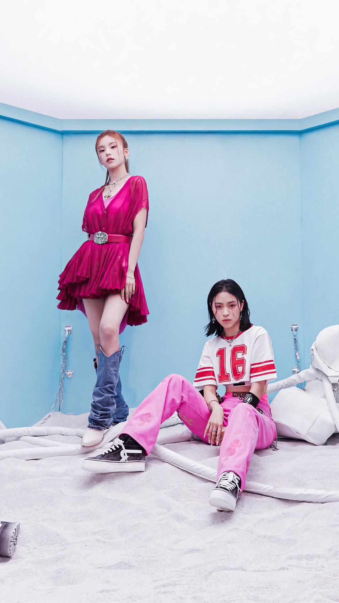 ITZY's Ryujin and Yeji in Concept 3 HD Phone Wallpaper