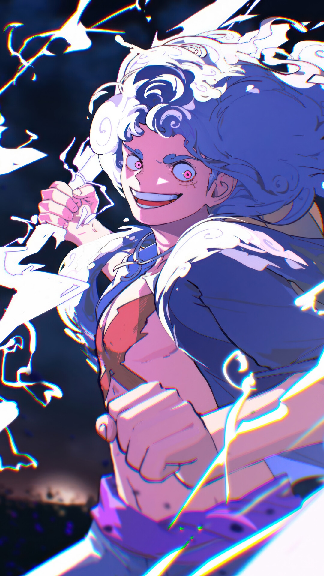 Monkey D. Luffy in Gear 5 from One Piece HD Phone Wallpaper