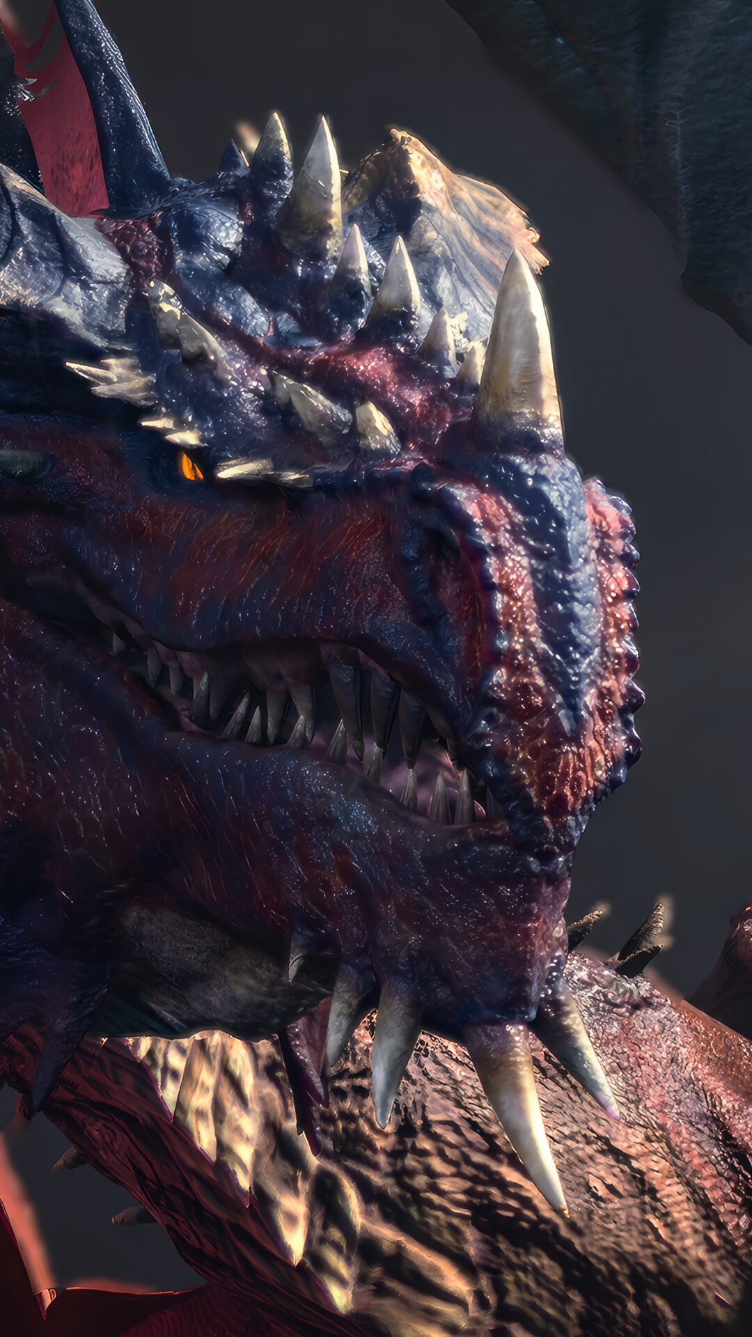 Baldur's Gate 3 Dragon Close-up HD Phone Wallpaper