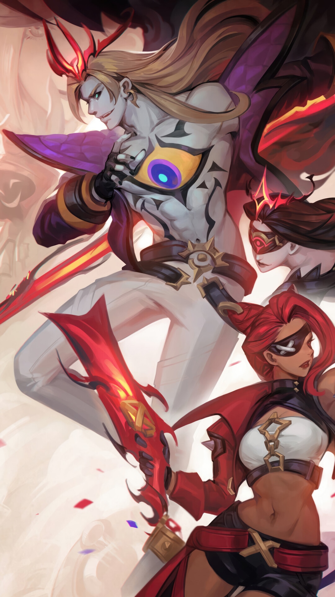 Soul Fighter Viego and allies in League of Legends HD Phone Wallpaper