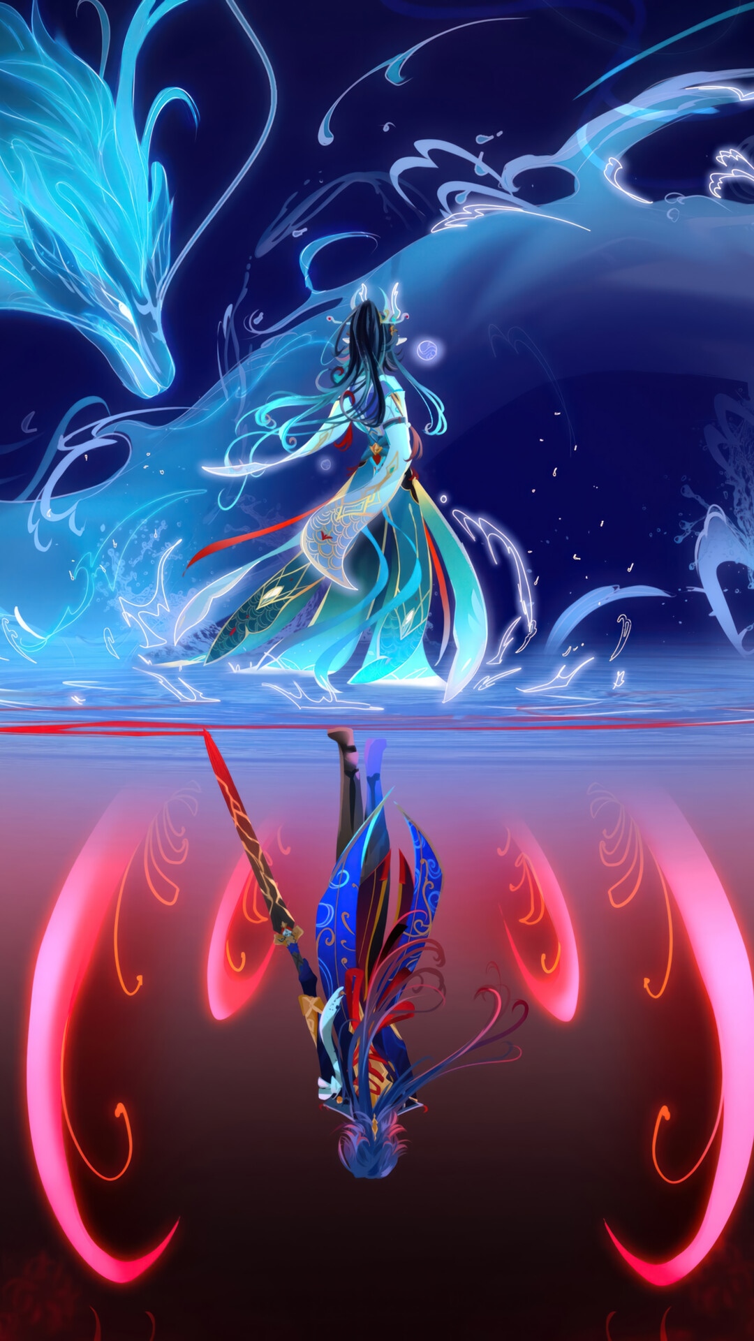 Honkai: Star Rail Dan Heng and Blade Reflection HD Phone Wallpaper
