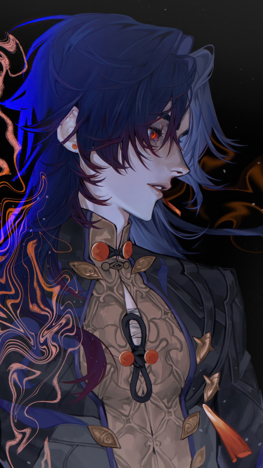 Honkai: Star Rail Blade with red eyes HD Phone Wallpaper
