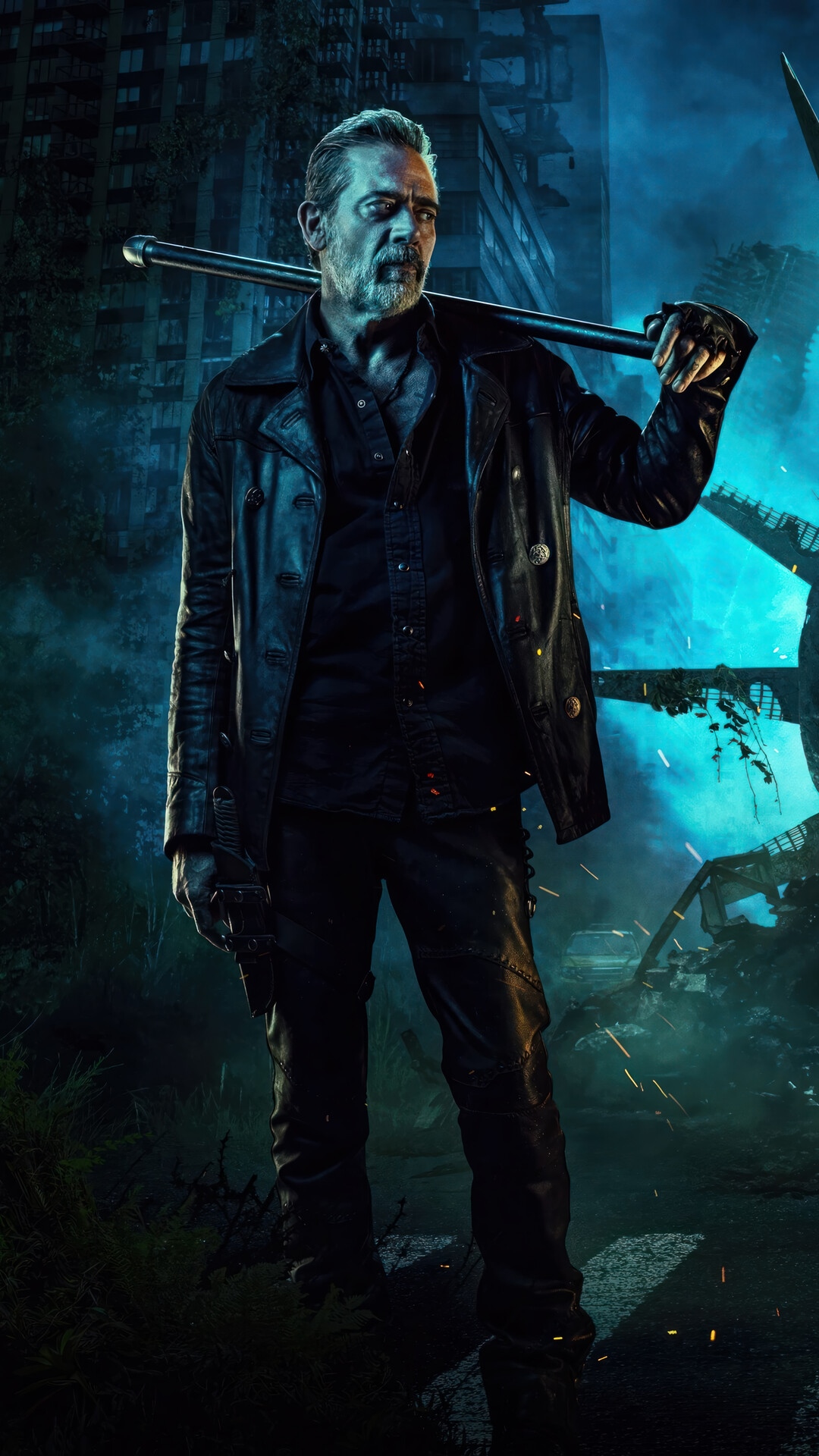 Negan from The Walking Dead: Dead City HD Phone Wallpaper
