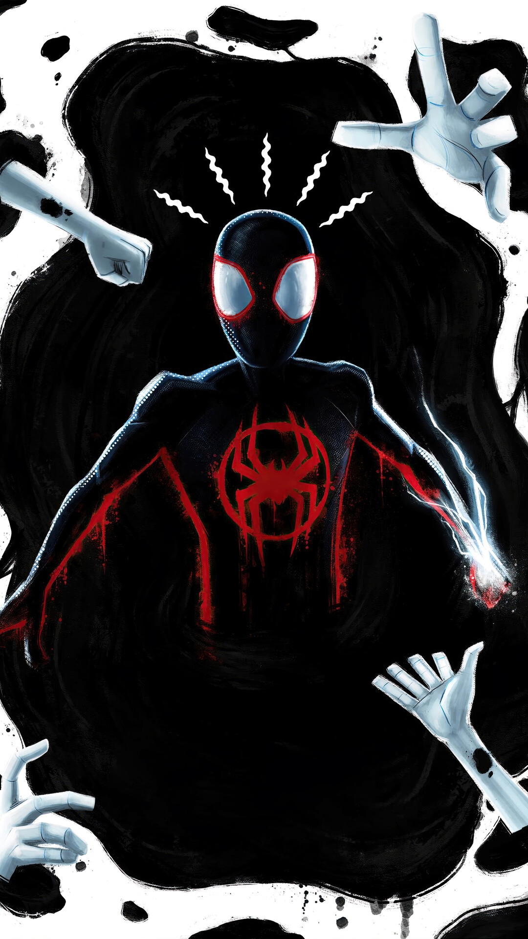 Miles Morales in Spider-Man: Across the Spider-Verse HD Phone Wallpaper