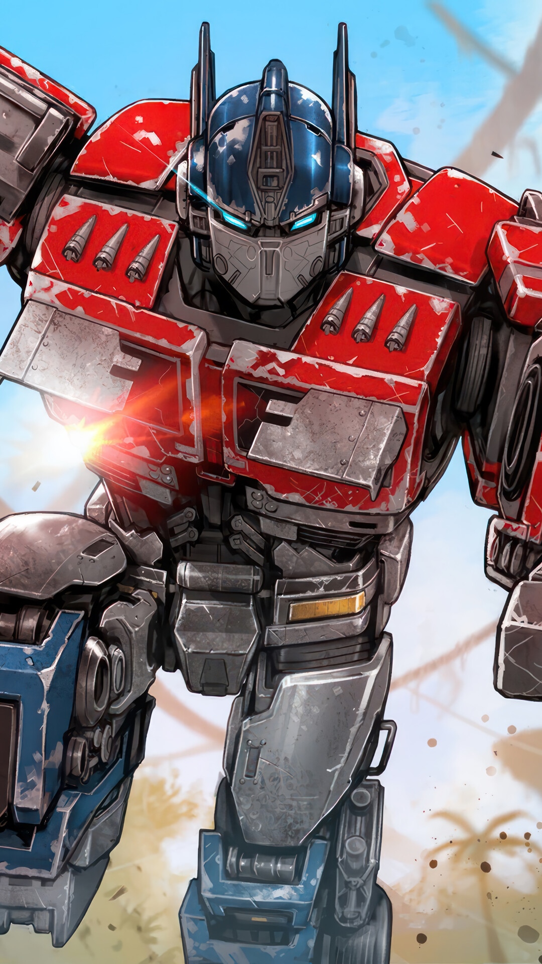 Optimus Prime in Fortnite Chapter 4 Season 3 Loading Screen HD Phone Wallpaper