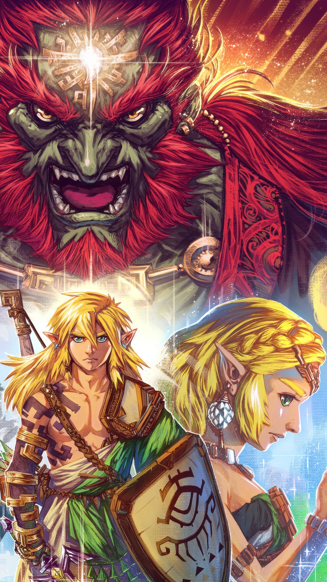 The Legend of Zelda: Tears of the Kingdom Art HD Phone Wallpaper