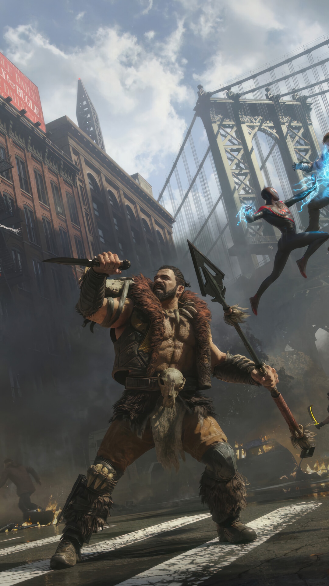 Marvel's Spider-Man 2: Kraven vs. Spider-Man HD Phone Wallpaper