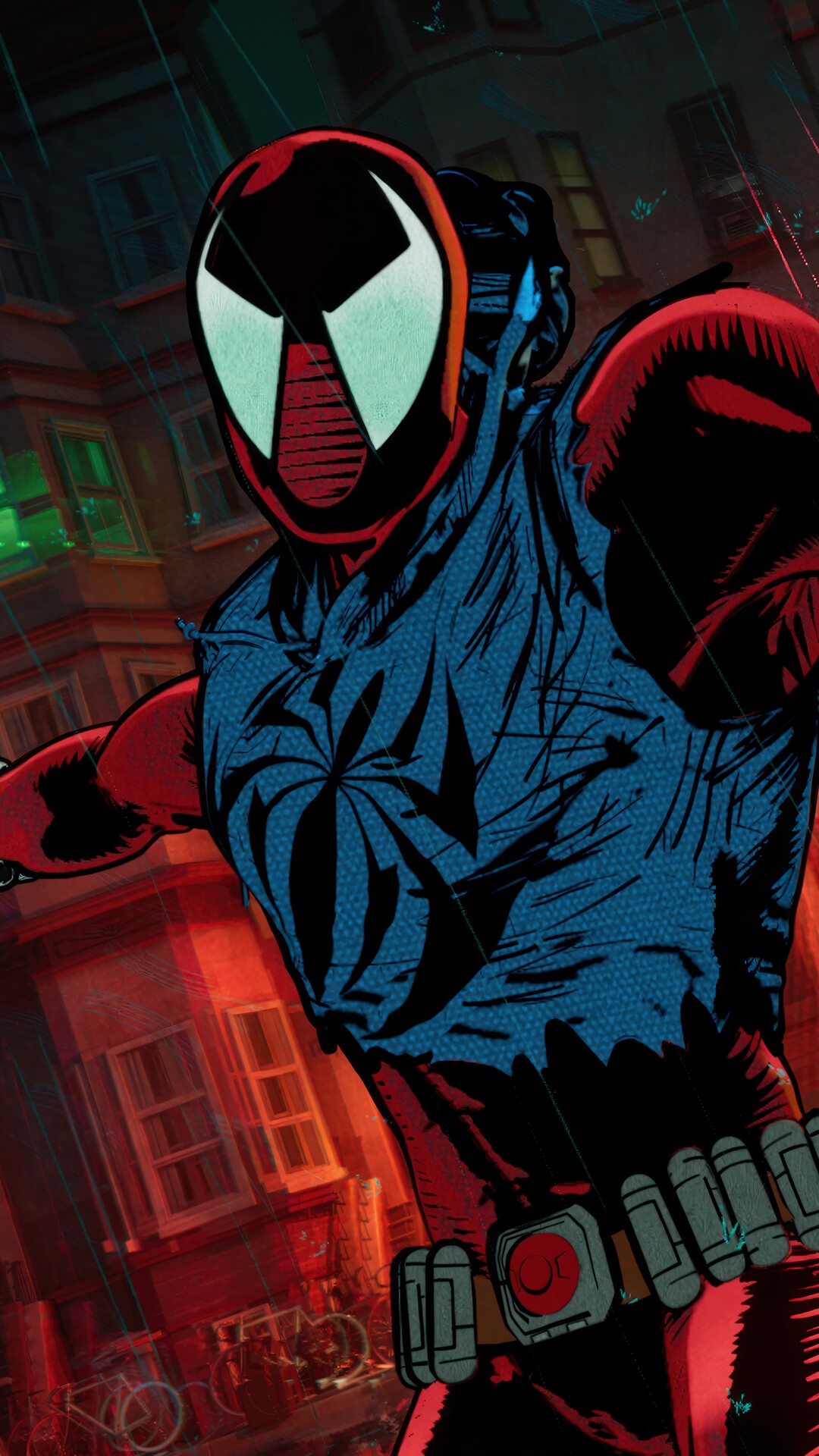 Scarlet Spider in Spider-Man: Across the Spider-Verse HD Phone Wallpaper