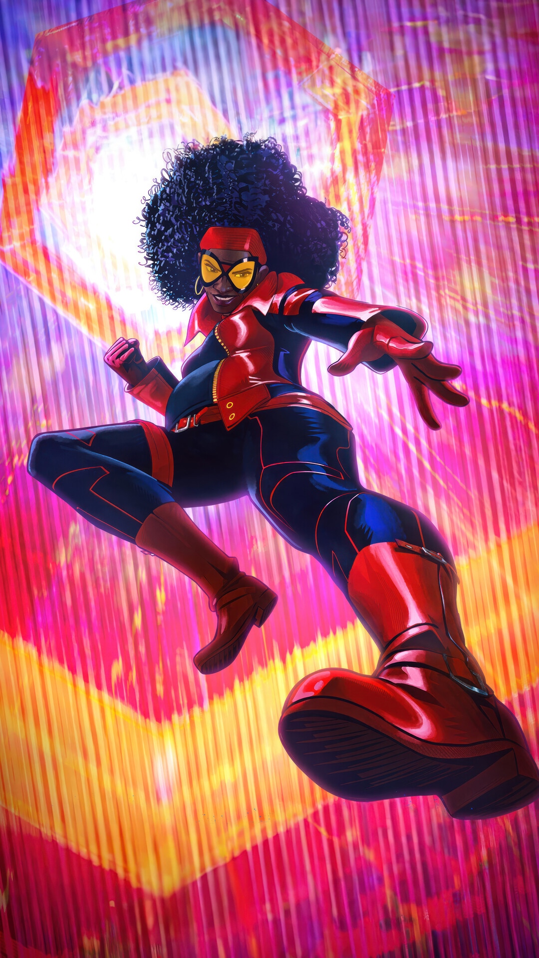 Spider-Woman in Spider-Man: Across the Spider-Verse HD Phone Wallpaper