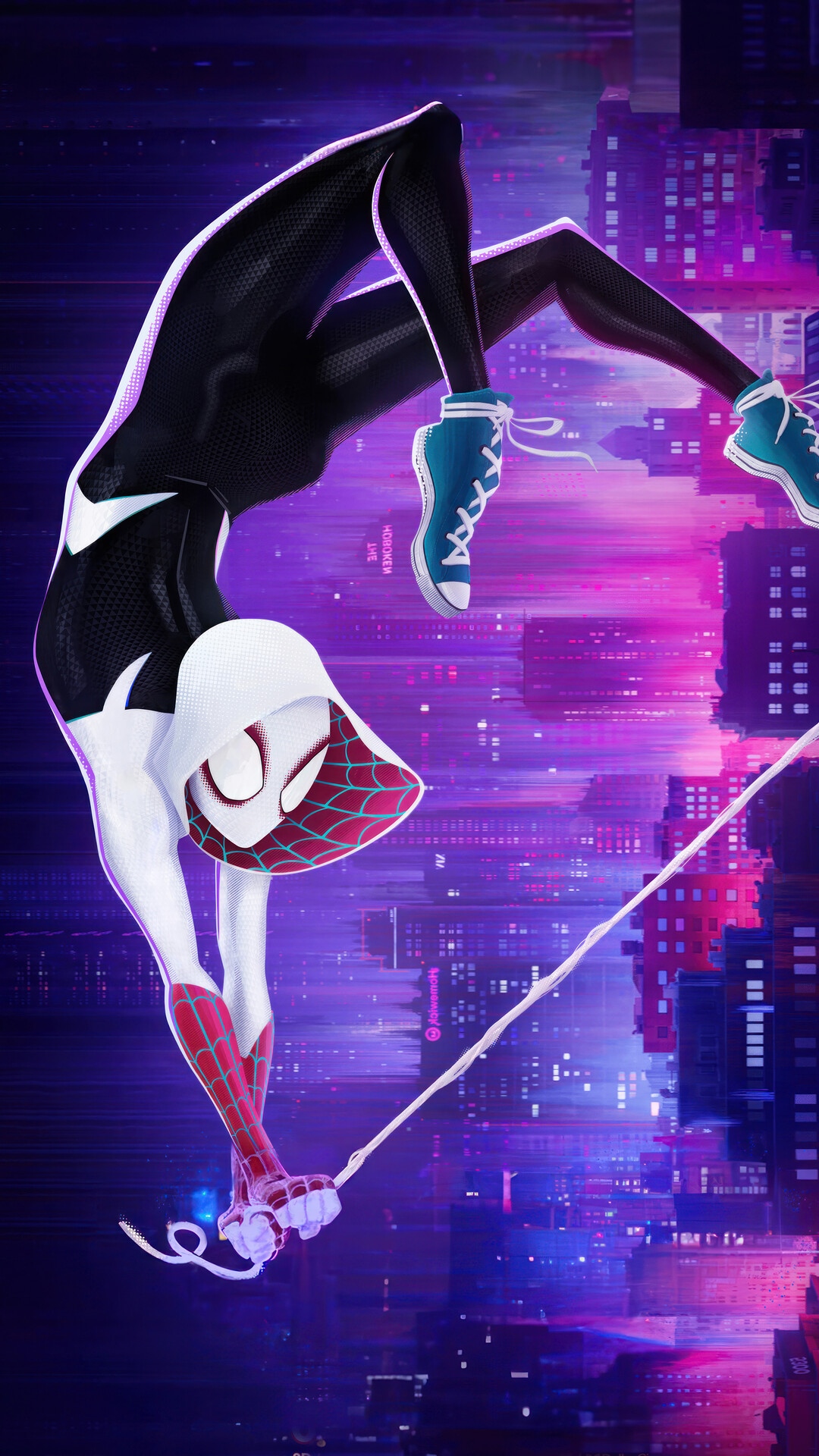 Spider-Gwen in Spider-Man: Across the Spider-Verse HD Phone Wallpaper
