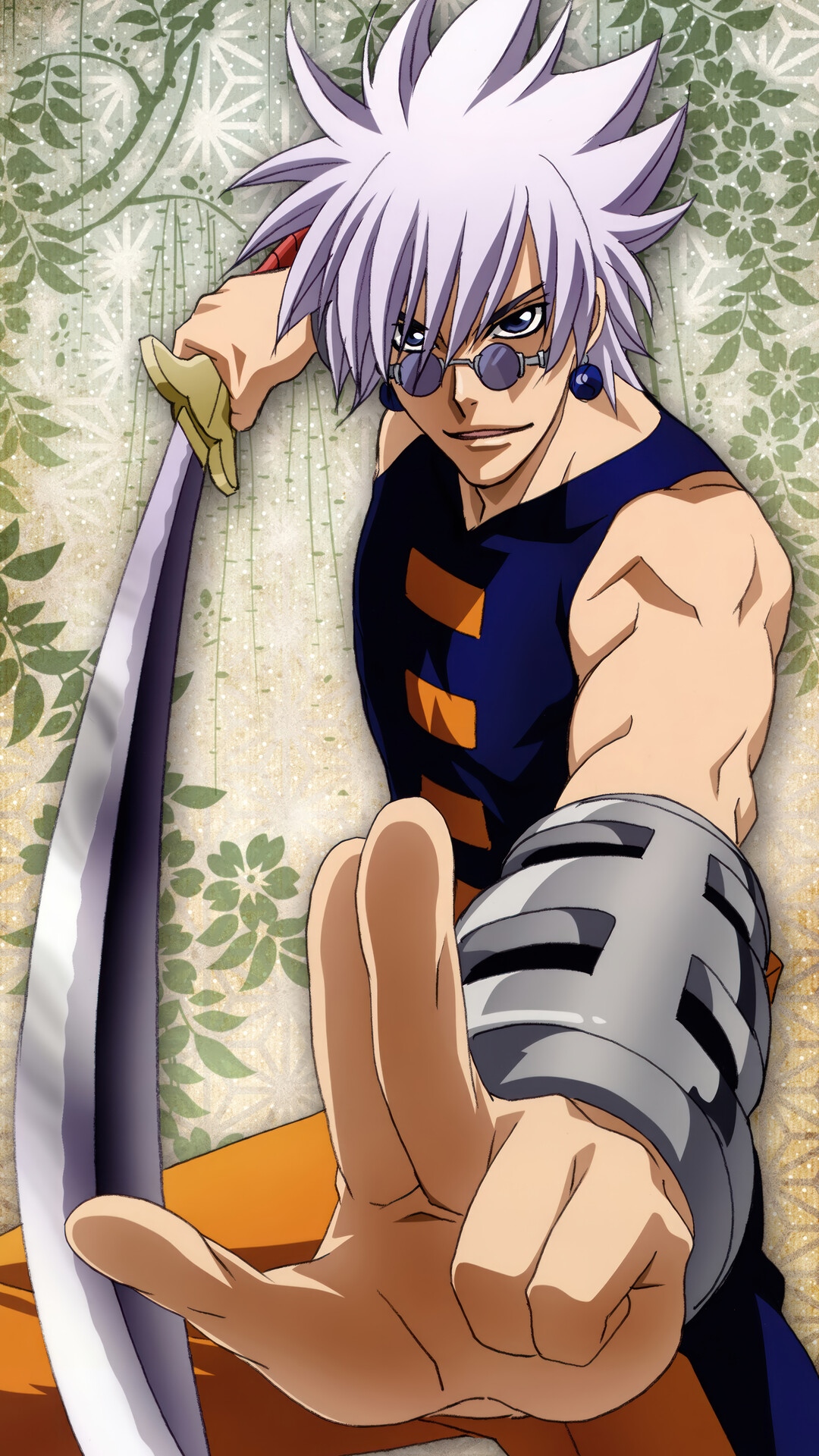 Enishi Yukishiro from Rurouni Kenshin holding a sword HD Phone Wallpaper