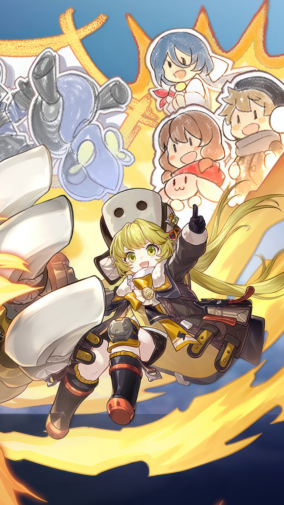 Honkai Star Rail characters in a dynamic illustration HD Phone Wallpaper