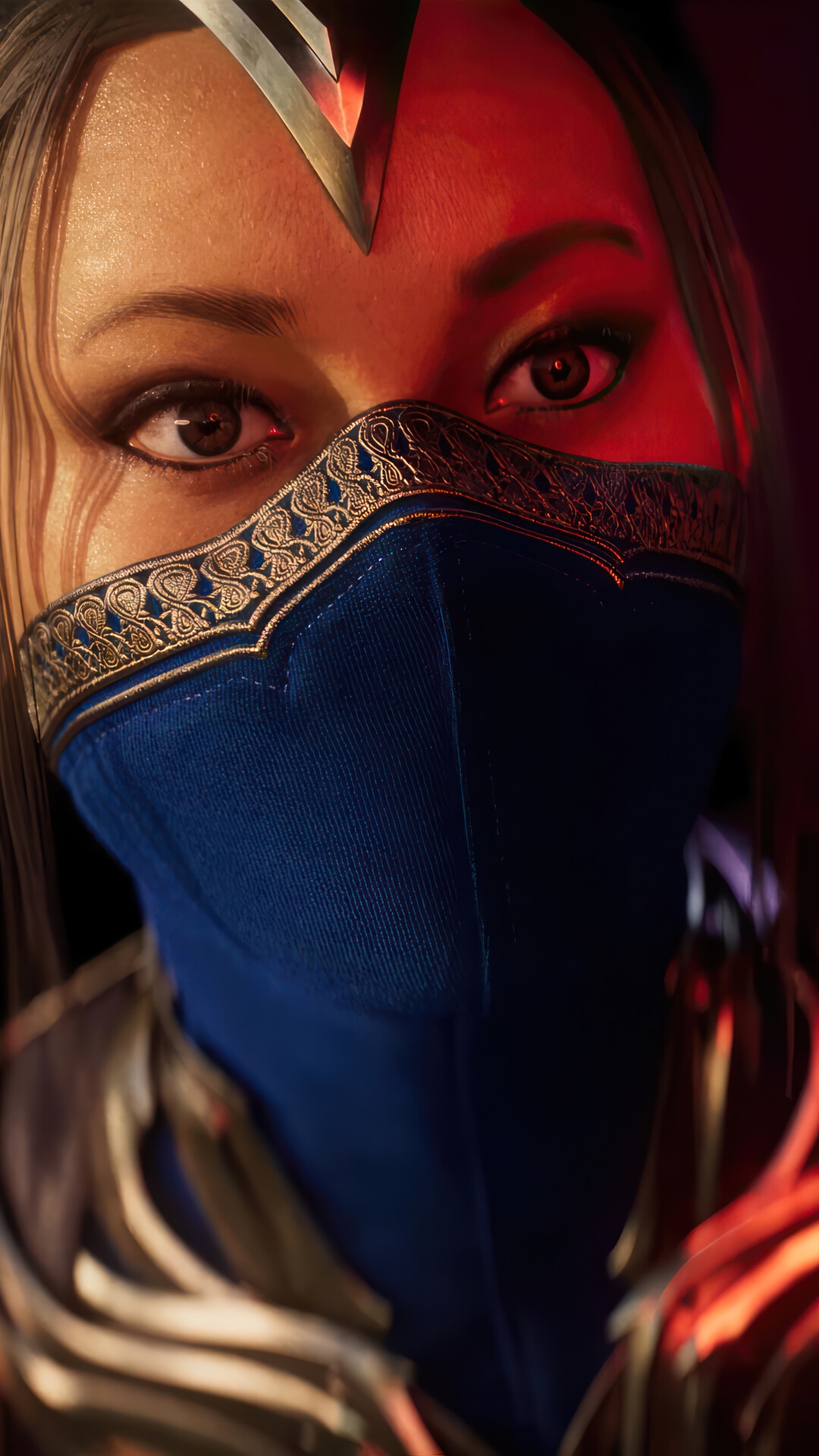 Mortal Kombat 1 Kitana Close-up HD Phone Wallpaper