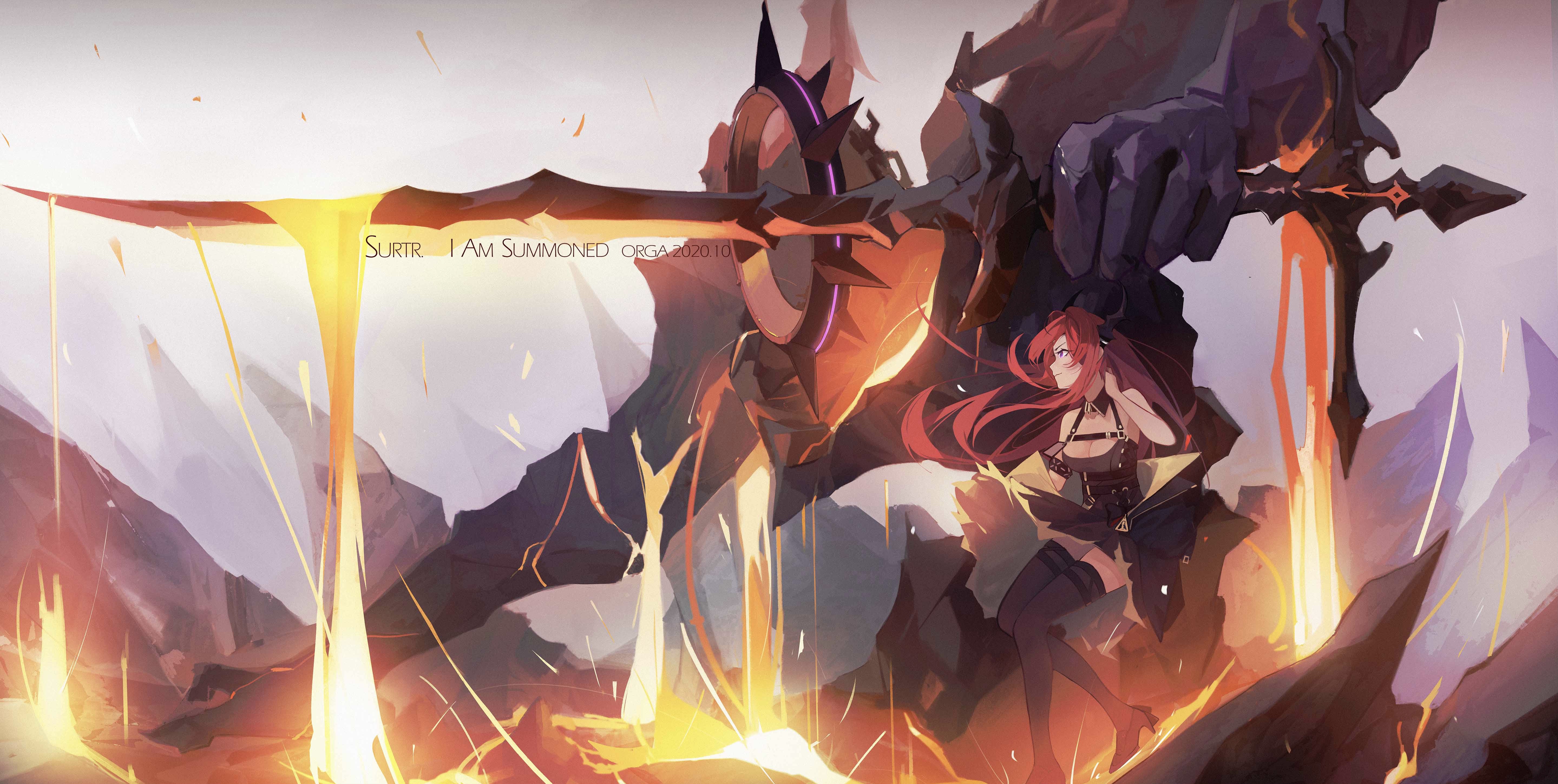 Surtr (Arknights) 4K HD Wallpaper