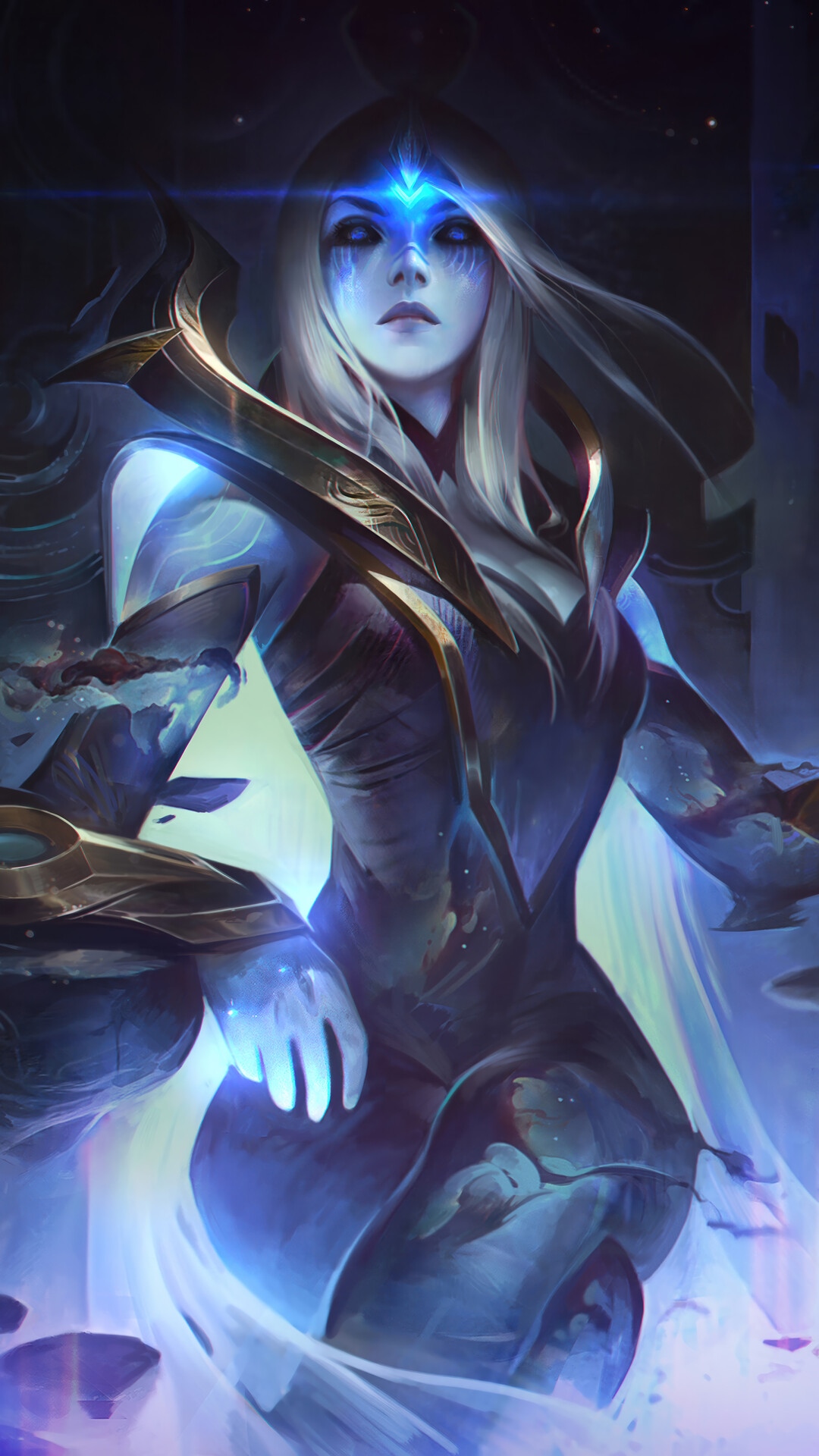 Ashe Cosmic Queen Skin Splash Art League of Legends HD Phone Wallpaper