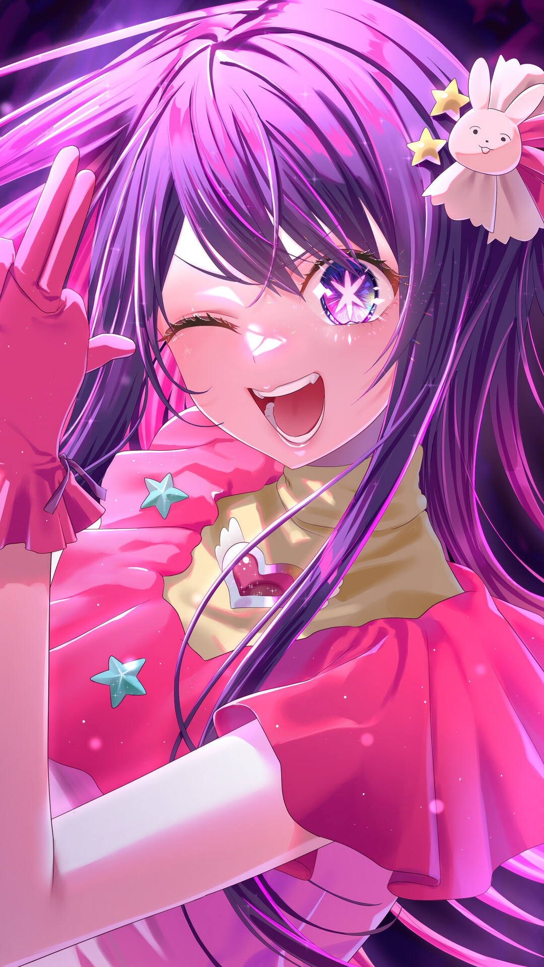 Ai Hoshino from Oshi no Ko Anime HD Phone Wallpaper