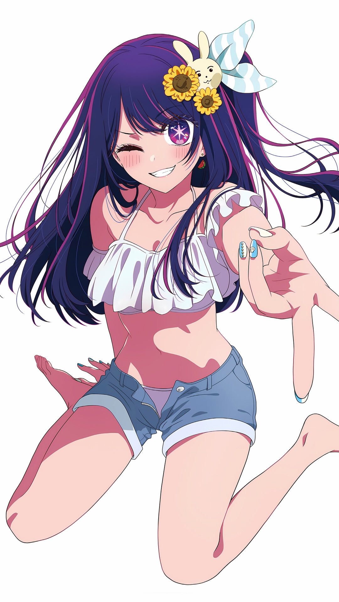 Ai Hoshino from Oshi no Ko in summer attire HD Phone Wallpaper